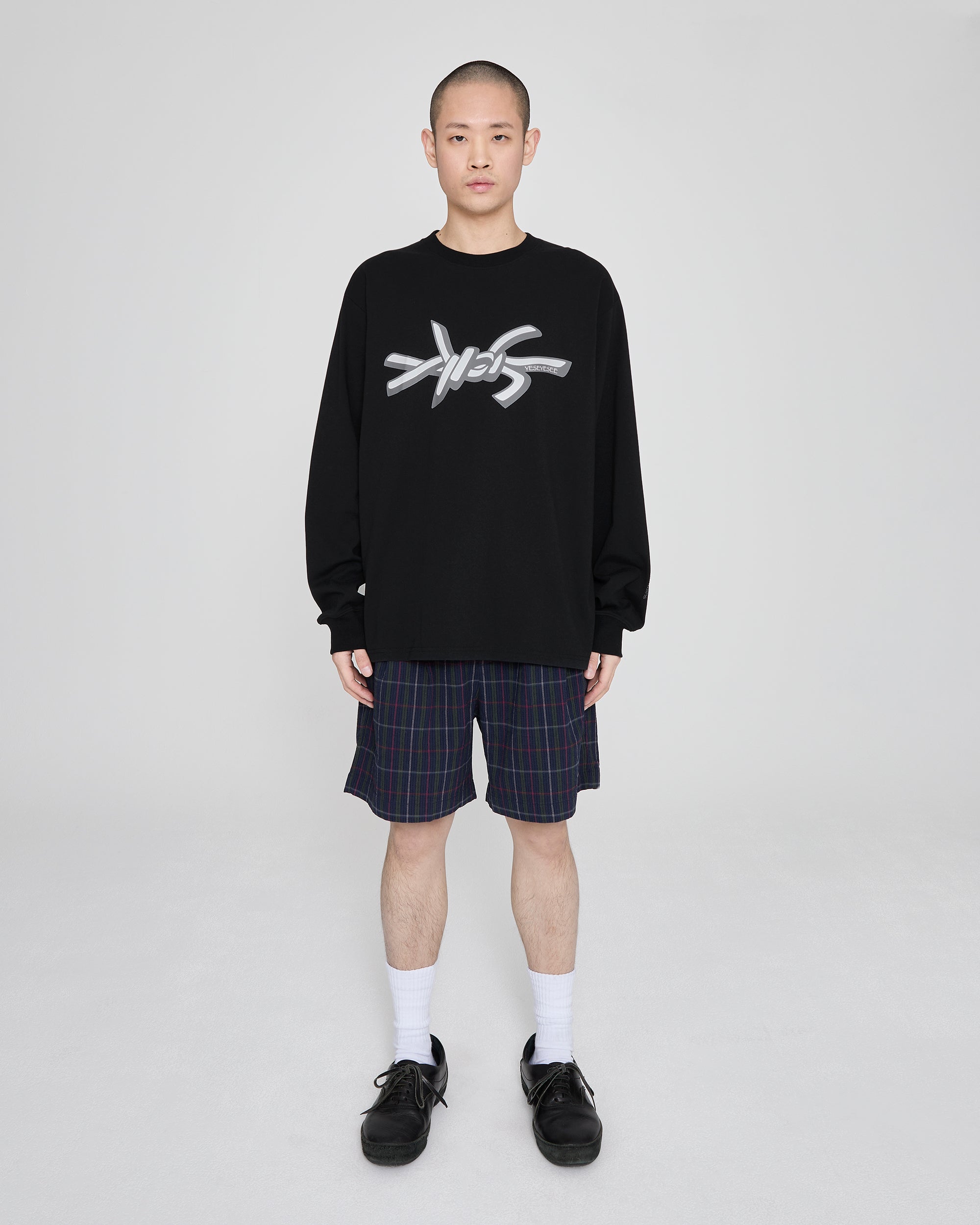 yeseyesee - Y.E.S Wire Logo L/S (Black) product image 7 | TRAB K-Fashion Australia