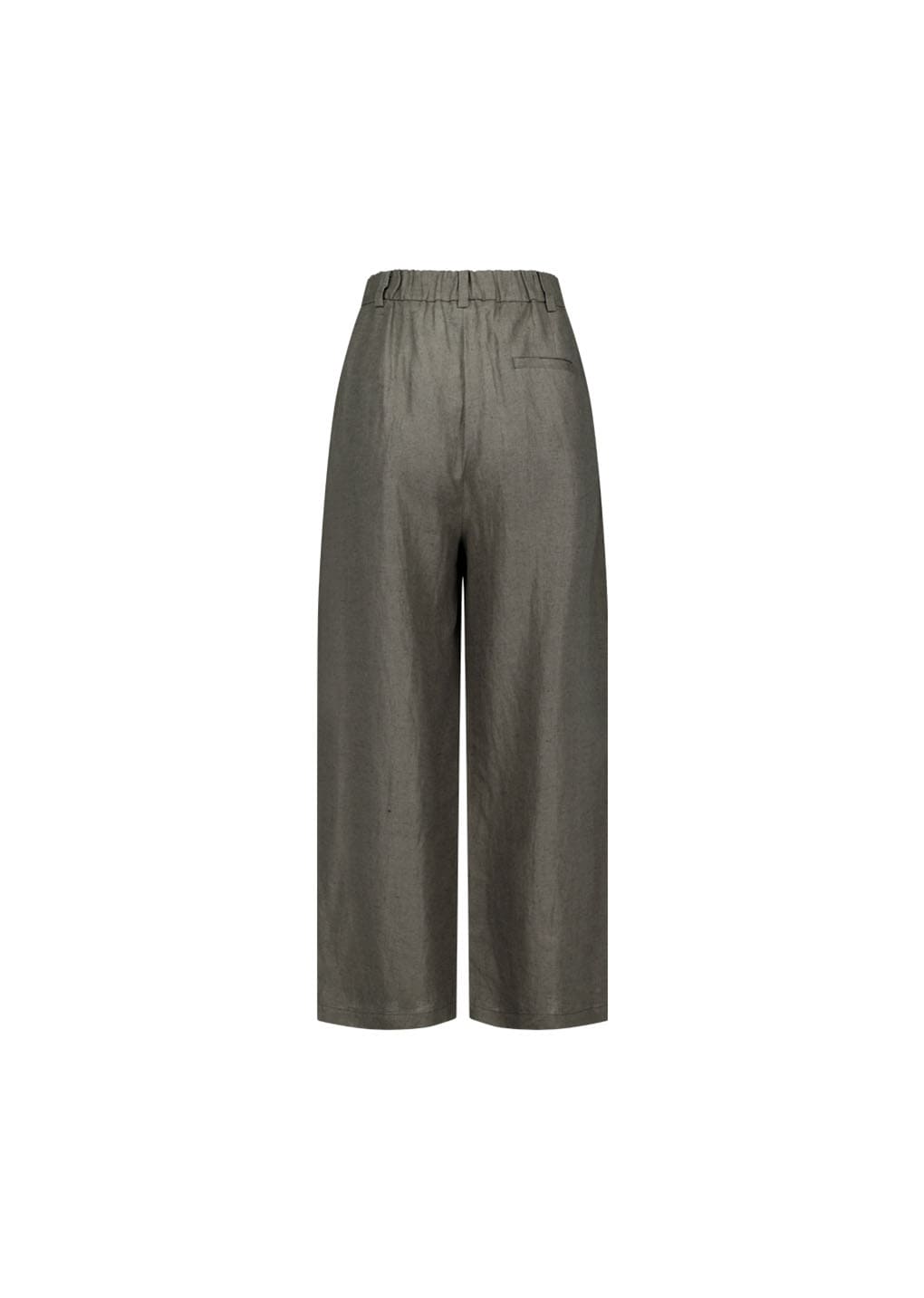 Amomento - Linen Two Tuck Wide Pants (Khaki) product image 6 | TRAB K-Fashion Australia
