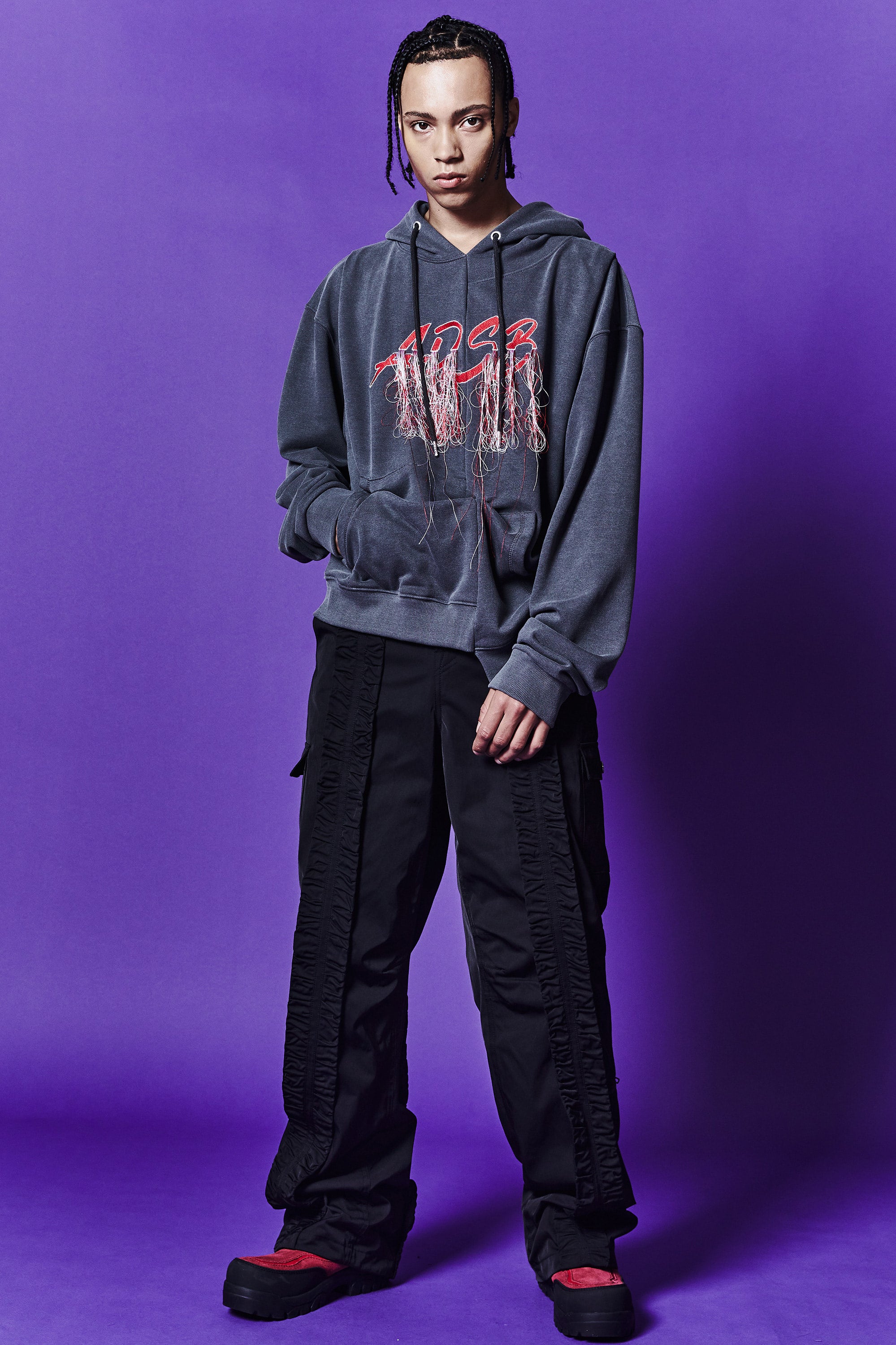 Andersson Bell - (essential) Unisex Rework Adsb Cheerleader Hoodie (Charcoal) product image 13 | TRAB K-Fashion Australia