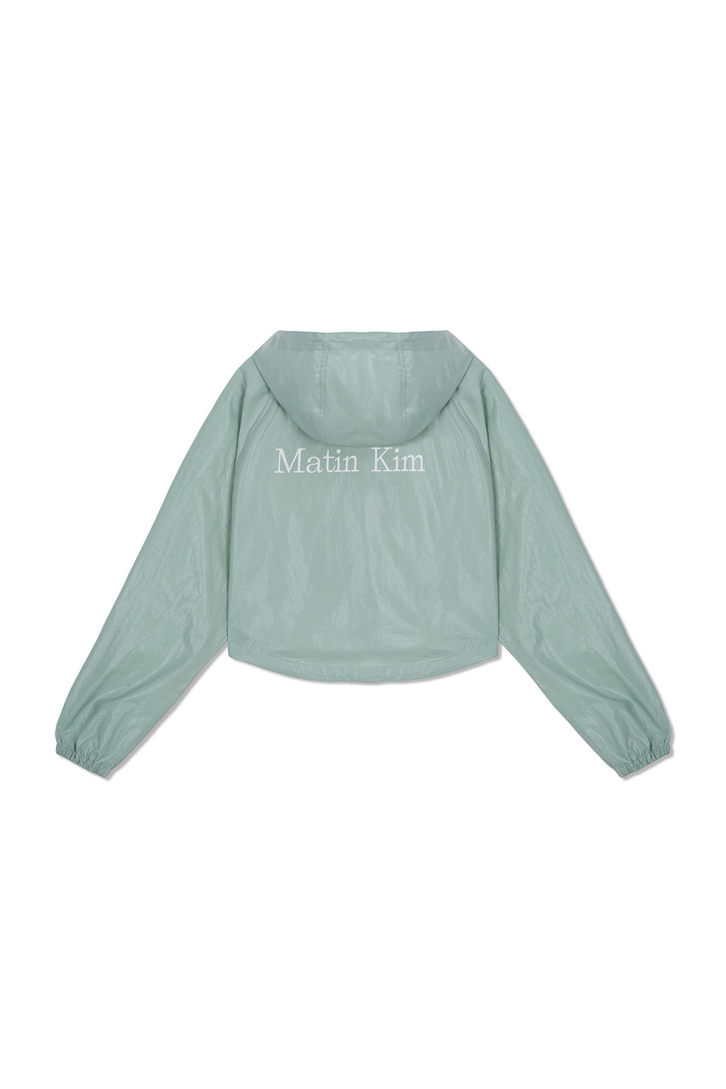 Matin Kim - Matin Crop Hoody Coating Jumper (Mint) product image 2 | TRAB K-Fashion Australia
