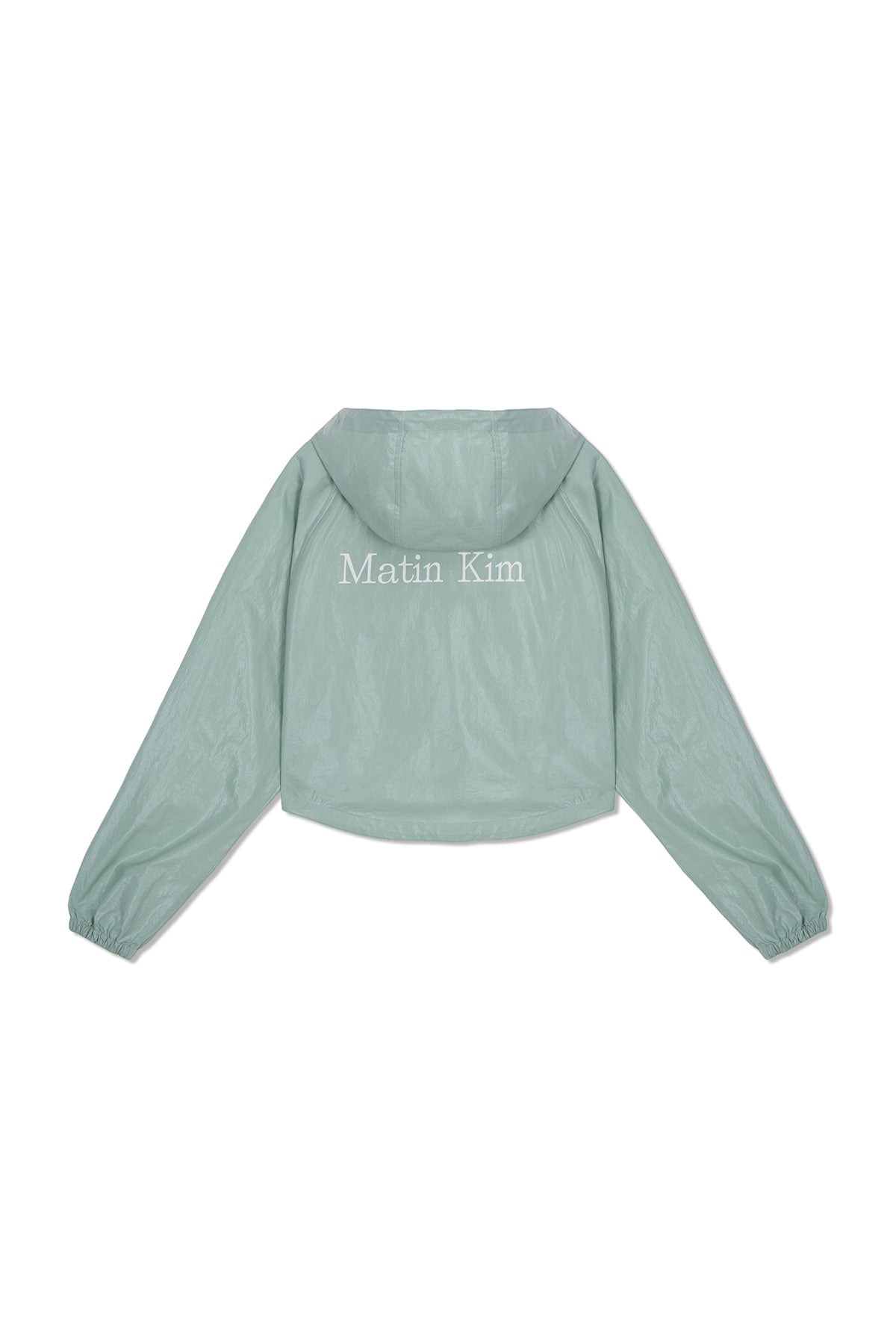 Matin Kim - Matin Crop Hoody Coating Jumper (Mint) product image 2 | TRAB K-Fashion Australia