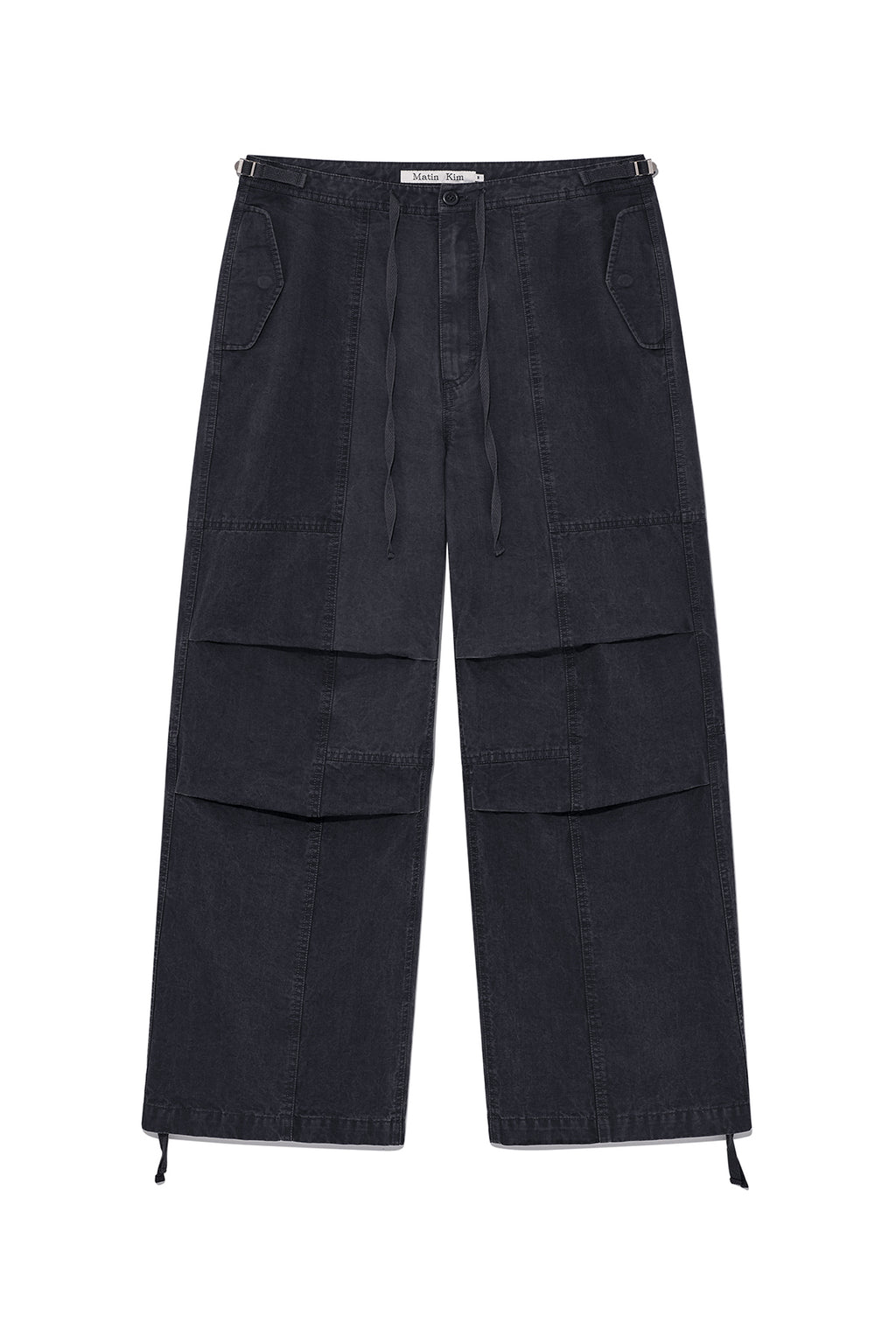 Matin Kim - Patch Point Washed Cotton Pants (Charcoal) product image 1 | TRAB K-Fashion Australia