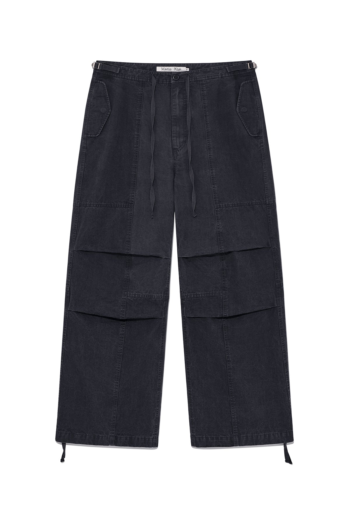 Matin Kim - Patch Point Washed Cotton Pants (Charcoal) product image 1 | TRAB K-Fashion Australia