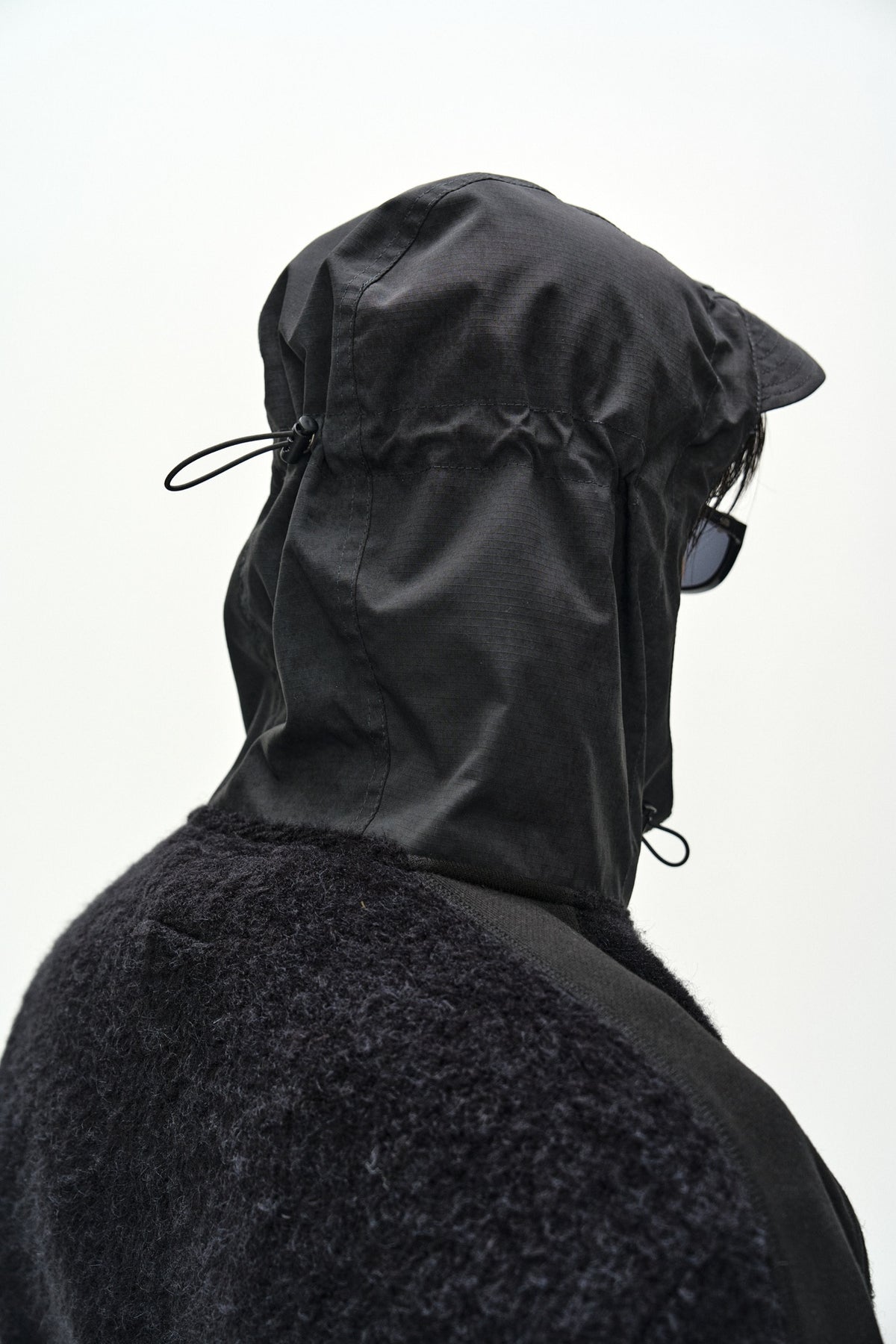 Andersson Bell - Orte Terry Half Zip Up Hoodie (Black) product image 5 | TRAB K-Fashion Australia