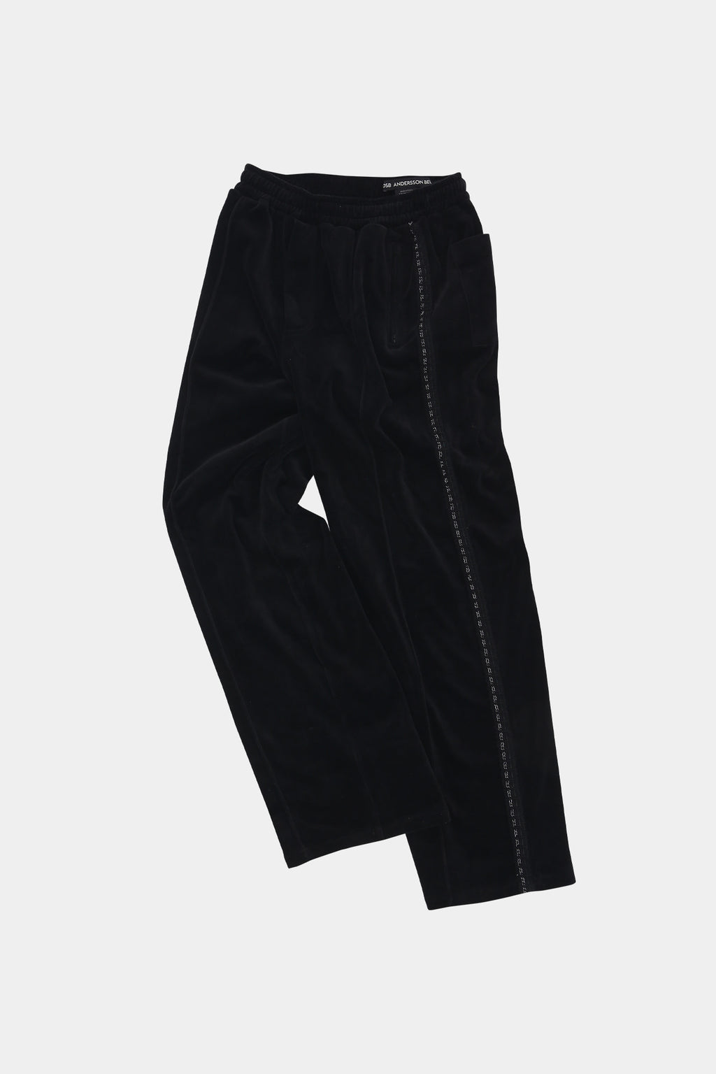 Andersson Bell - Unisex Velvet Track Pants (Black) product image 8 | TRAB K-Fashion Australia