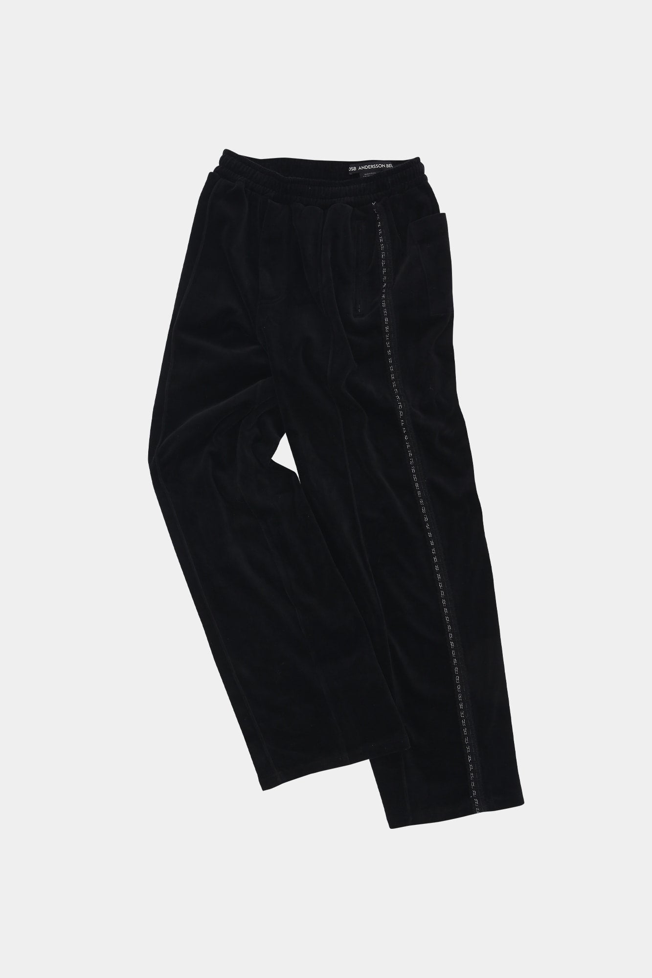 Andersson Bell - Unisex Velvet Track Pants (Black) product image 8 | TRAB K-Fashion Australia