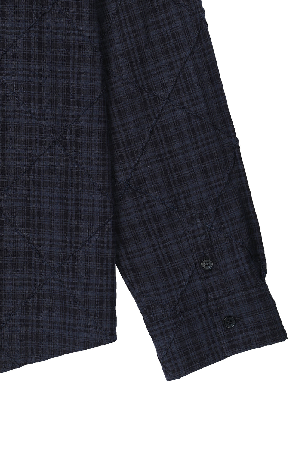 Deinet - Double Checkered Overfit Shirt (Navy) product image 14 | TRAB K-Fashion Australia