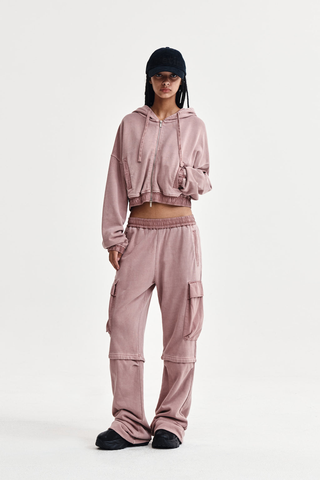 Matin Kim - Pigment Dyed Cargo Pants (Pink) product image 8 | TRAB K-Fashion Australia