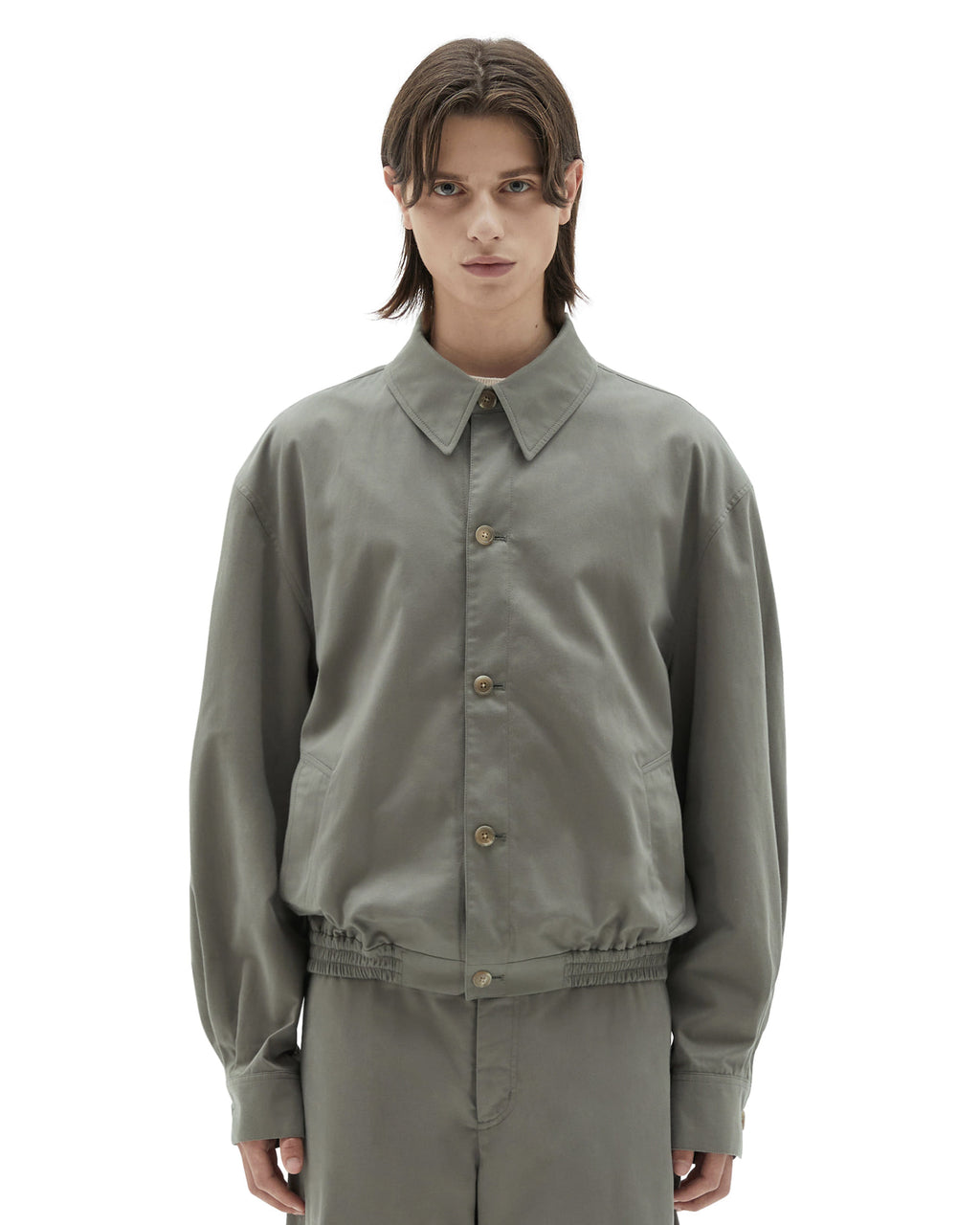 Brownyard - Shirt Blouson (Olive Grey) product image 1 | TRAB K-Fashion Australia