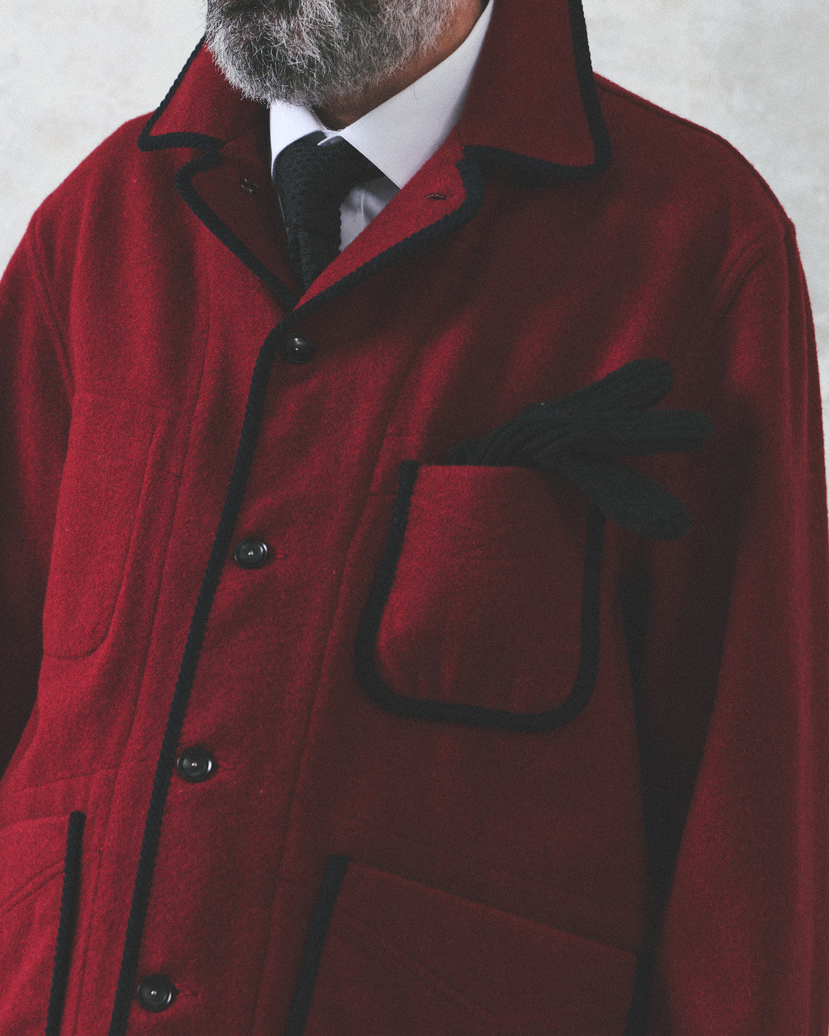 Eastlogue - Harborline Swing Jacket (Crimson Red Wool) product image 3 | TRAB K-Fashion Australia