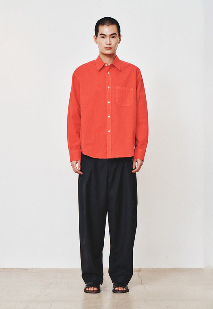 Art if acts - Saint Garment-dyed Shirt (Red) product image 1 | TRAB K-Fashion Australia