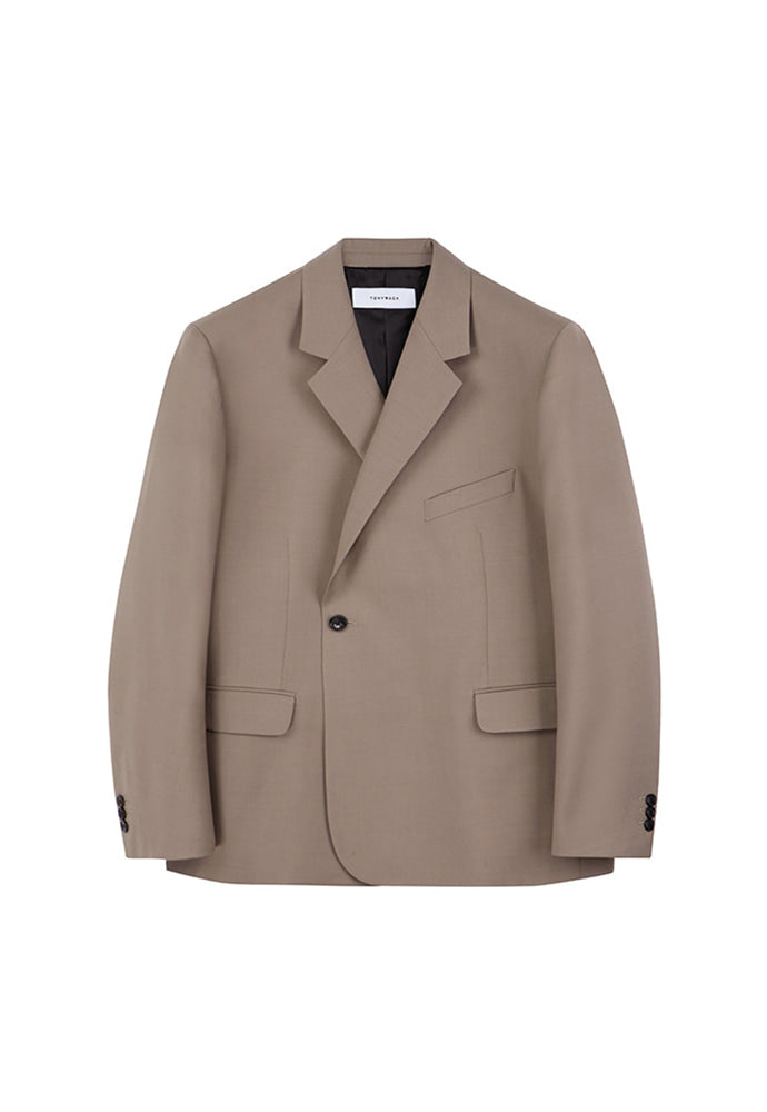 Tonywack - Ray Half-Double Blazer (Musk Beige) product image 6 | TRAB K-Fashion Australia