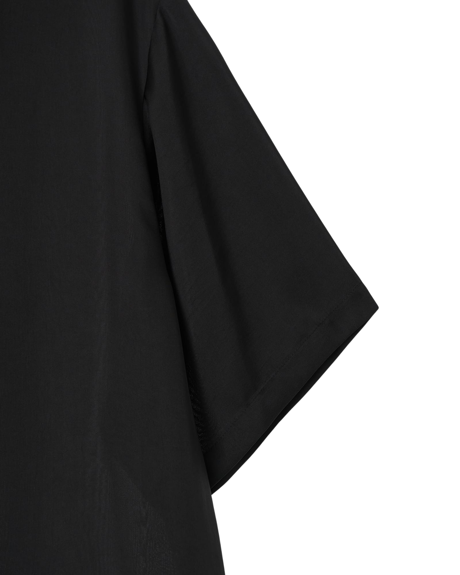 Kimhe Kim - Pearl Label Oversized Satin Shirt (Black) product image 4 | TRAB K-Fashion Australia