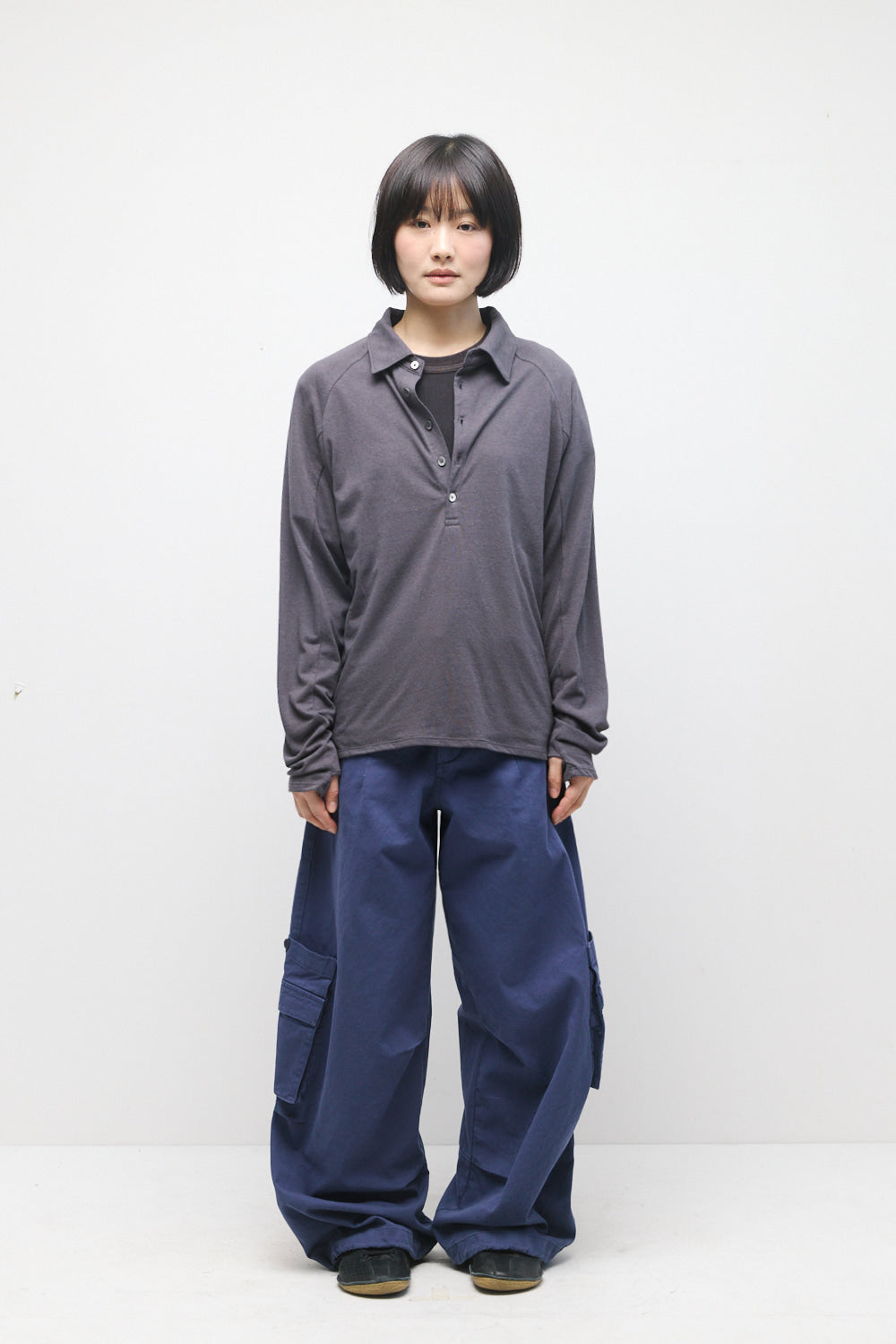 Hatchingroom - Polo Tee (Purple Charcoal) product image 3 | TRAB K-Fashion Australia