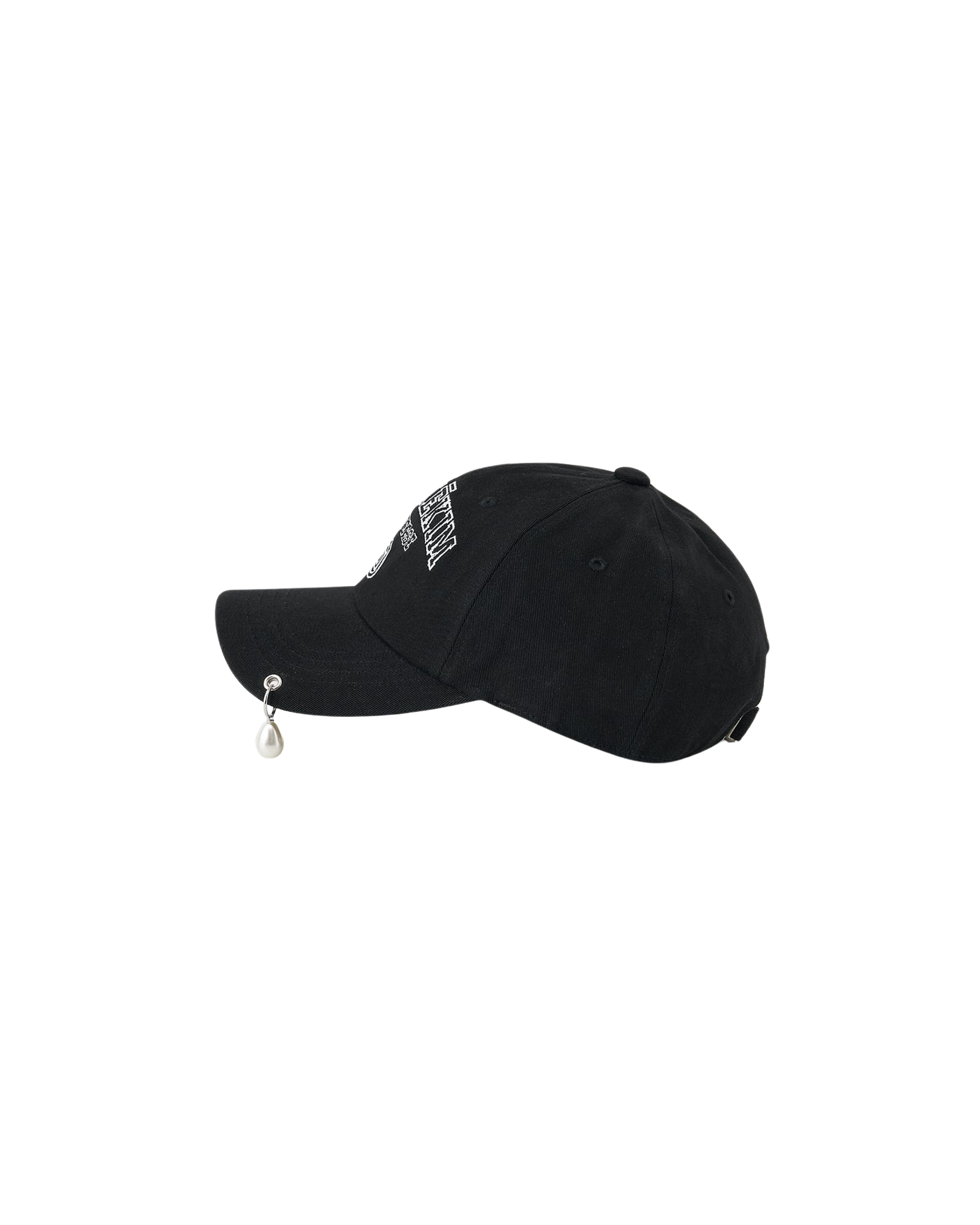 Kimhe Kim - Pearl Pierced Baseball Cap (Black) product image 3 | TRAB K-Fashion Australia