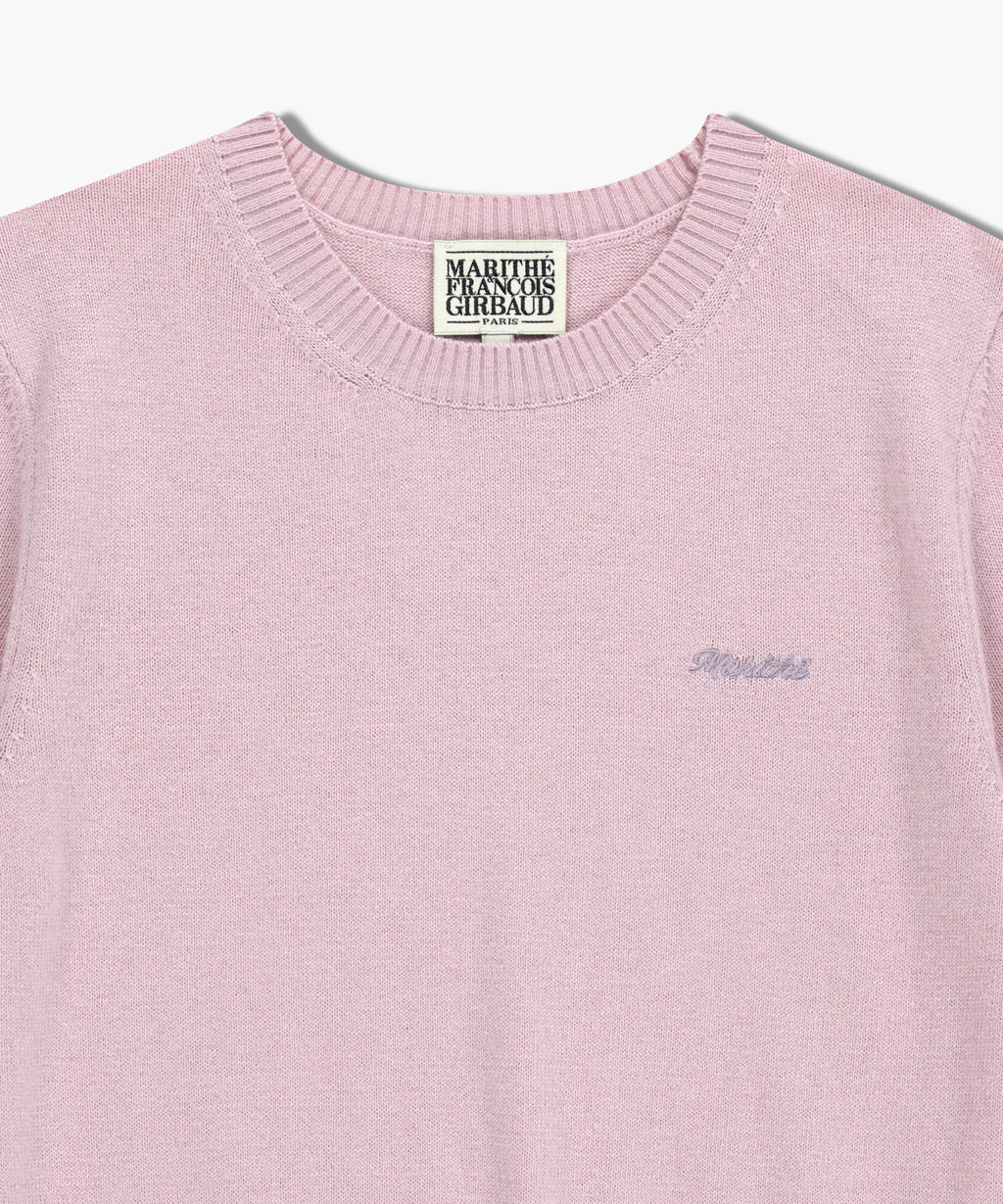 Marithe & Francois Girbaud - Half Knit Round Neck Cardigan Set Up (Pink) product image 12 | TRAB K-Fashion Australia