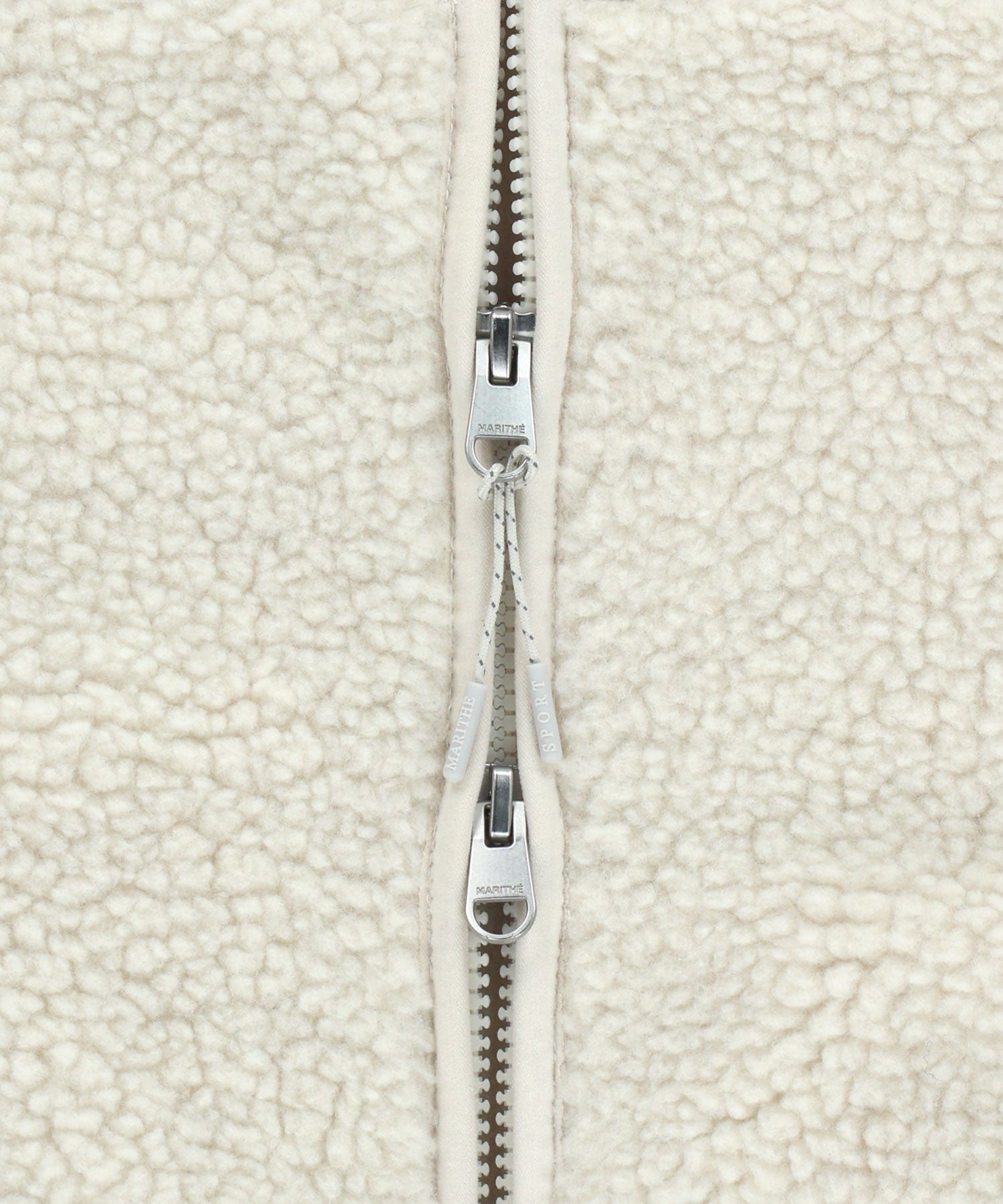 Marithe & Francois Girbaud - Marithe Sport Fleece Vest (Ivory) product image 12 | TRAB K-Fashion Australia