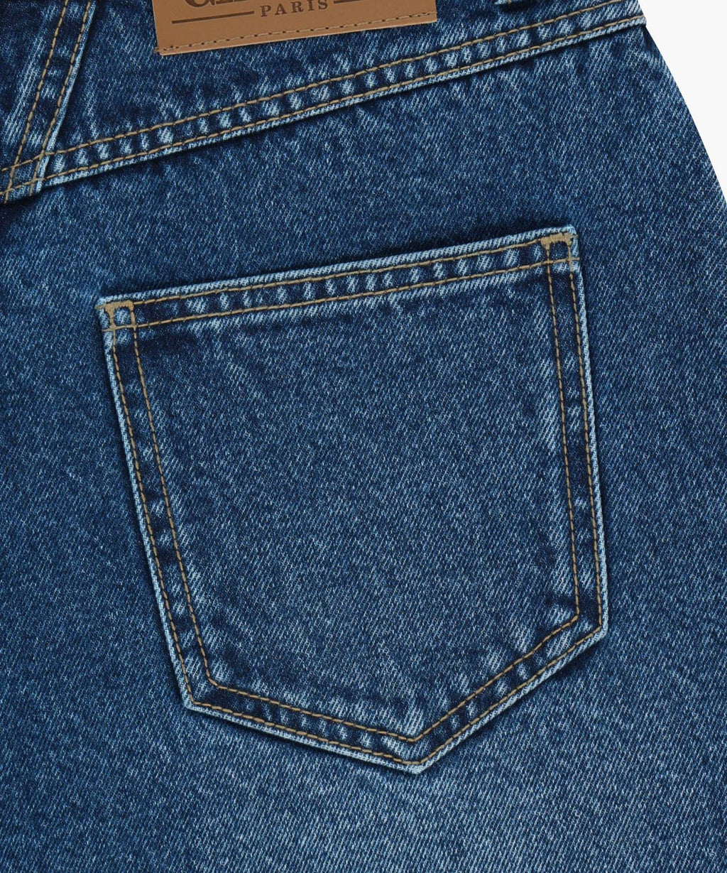 Marithe & Francois Girbaud - Raw Edge Washed Denim Shorts (Blue) product image 12 | TRAB K-Fashion Australia