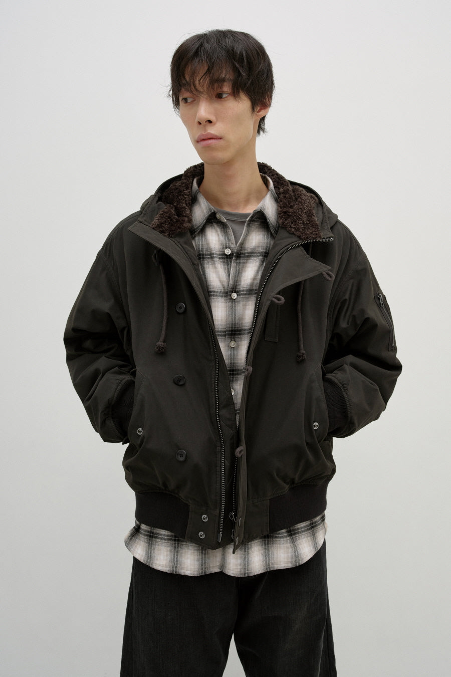 Insilence - N-2B Pilot Parka (Khaki Brown) product image 2 | TRAB K-Fashion Australia