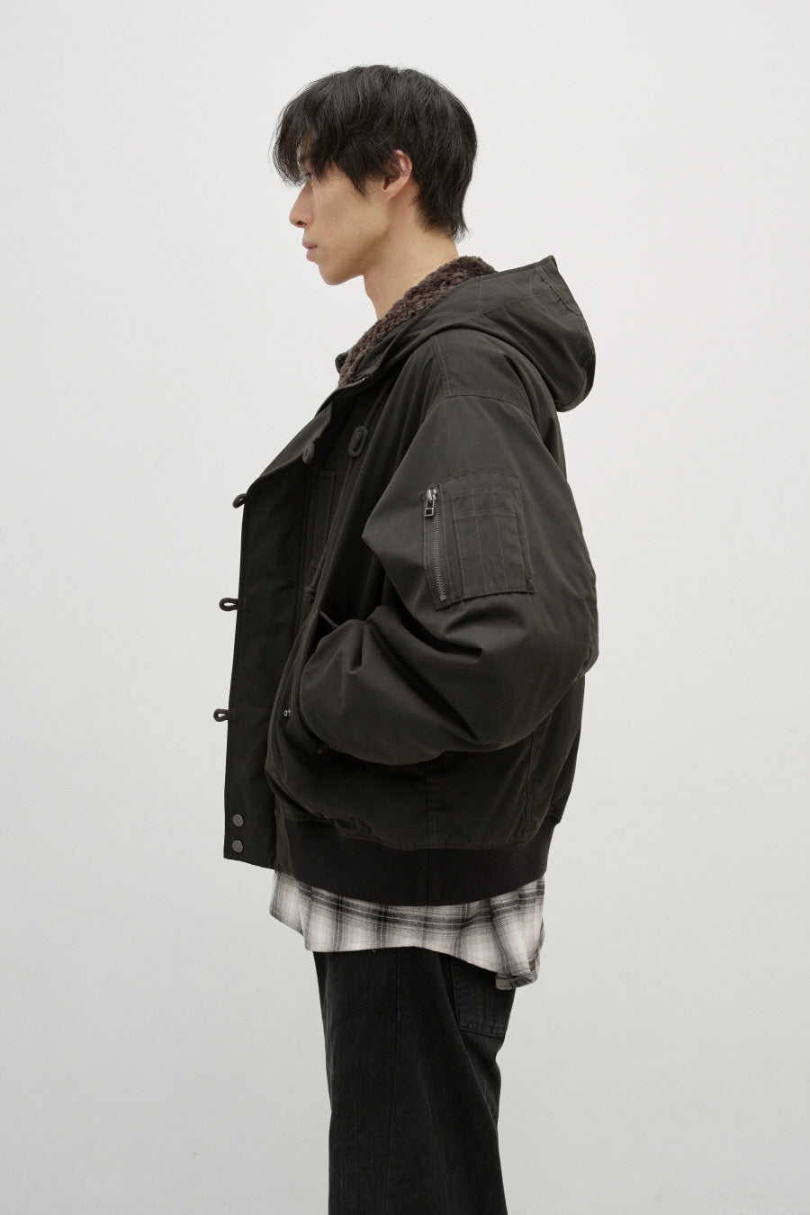 Insilence - N-2B Pilot Parka (Khaki Brown) product image 3 | TRAB K-Fashion Australia