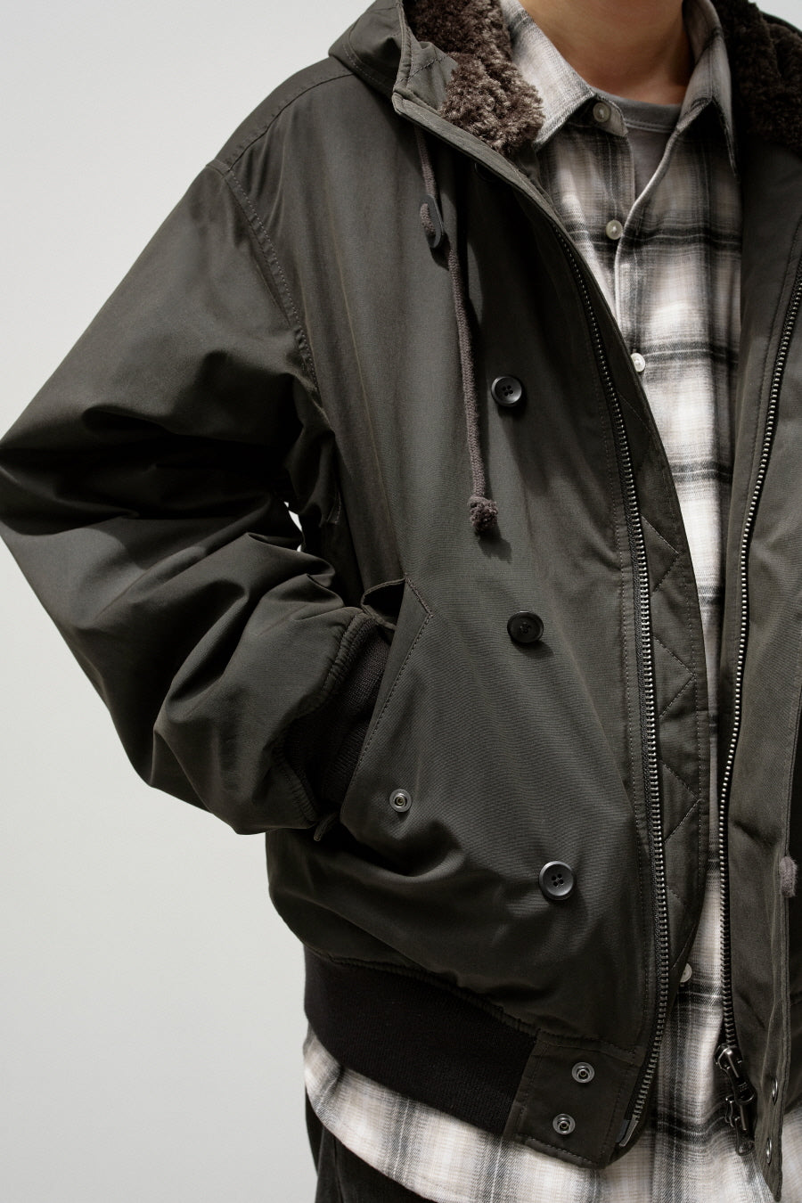 Insilence - N-2B Pilot Parka (Khaki Brown) product image 4 | TRAB K-Fashion Australia
