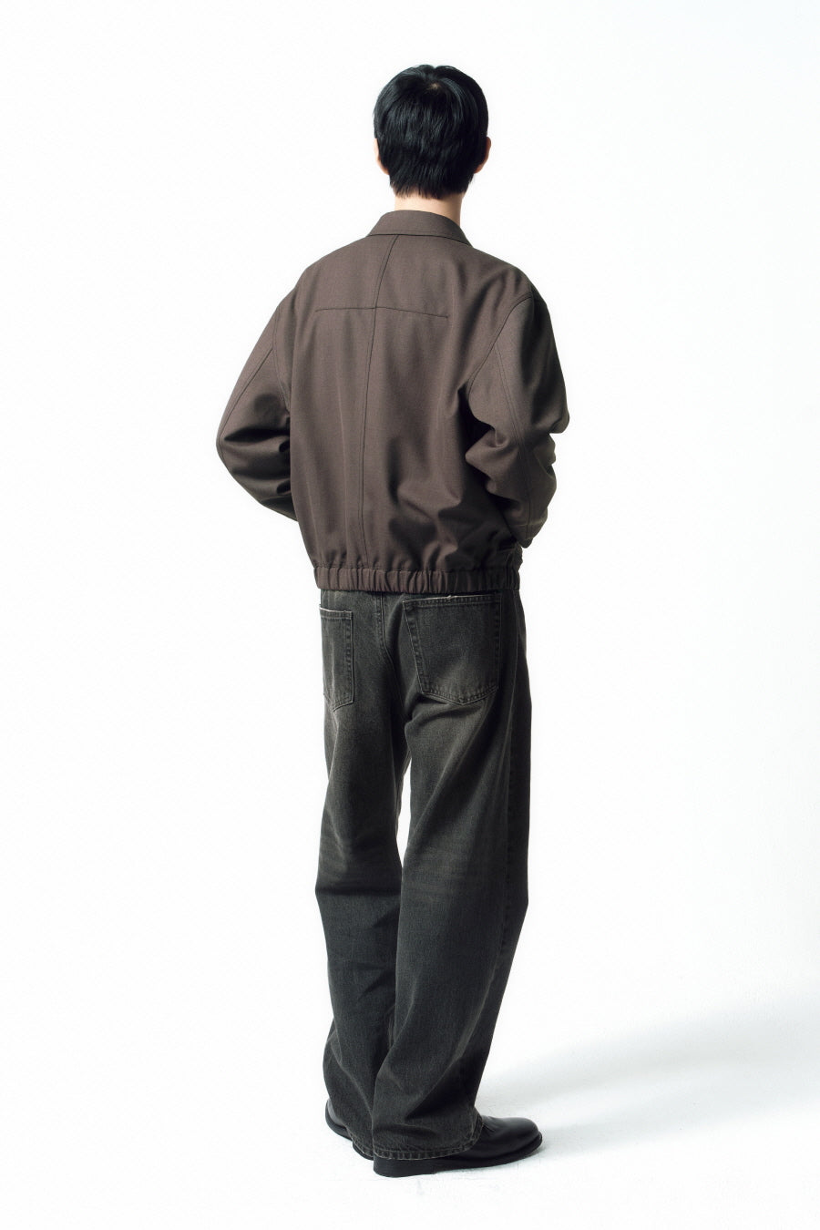 Insilence - Wool Drizzler Blouson (Melange Brown) product image 6 | TRAB K-Fashion Australia