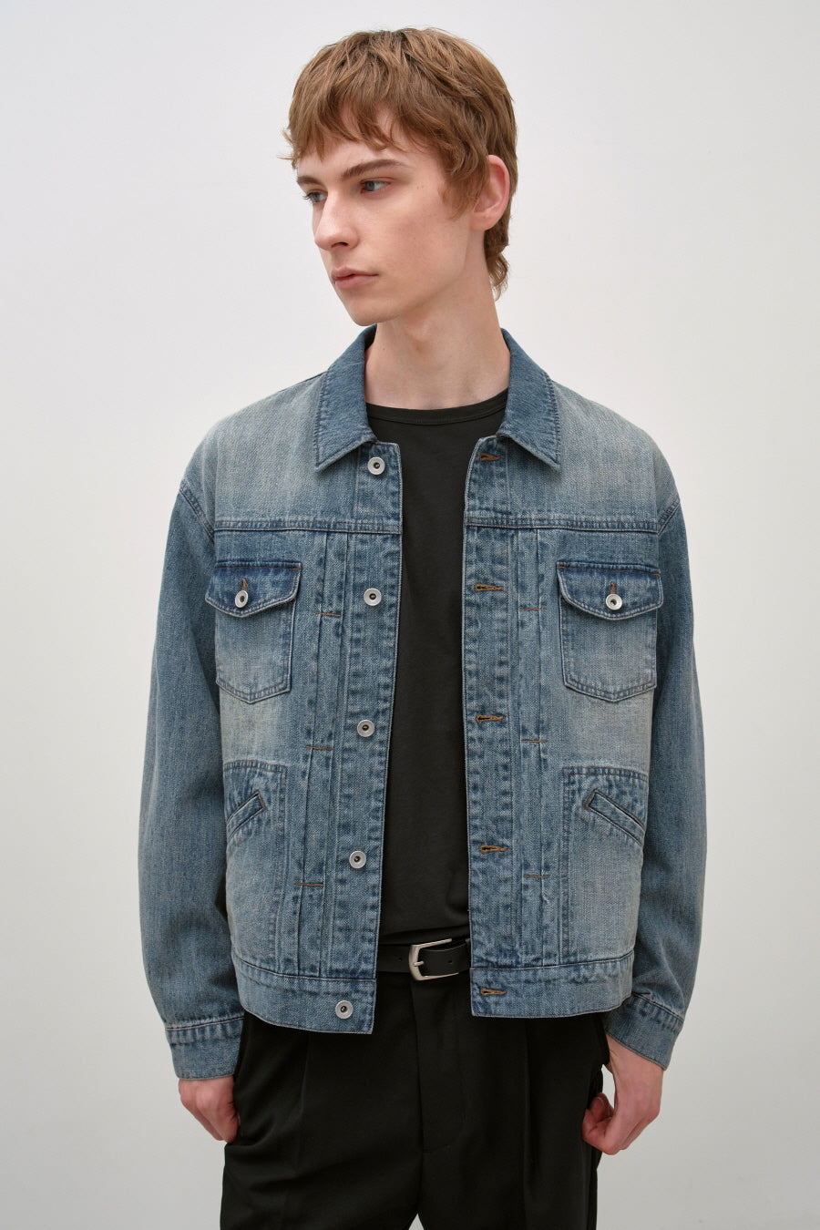 Insilence - Denim Ranch Jacket (Light Blue) product image 3 | TRAB K-Fashion Australia