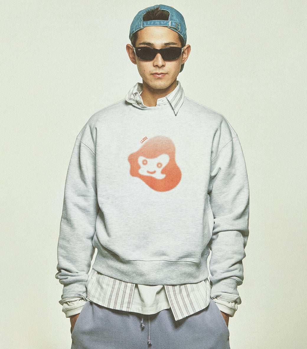 Llege - Jubangwol Heavy Cotton Sweatshirt (Melange Grey) product image 7 | TRAB K-Fashion Australia