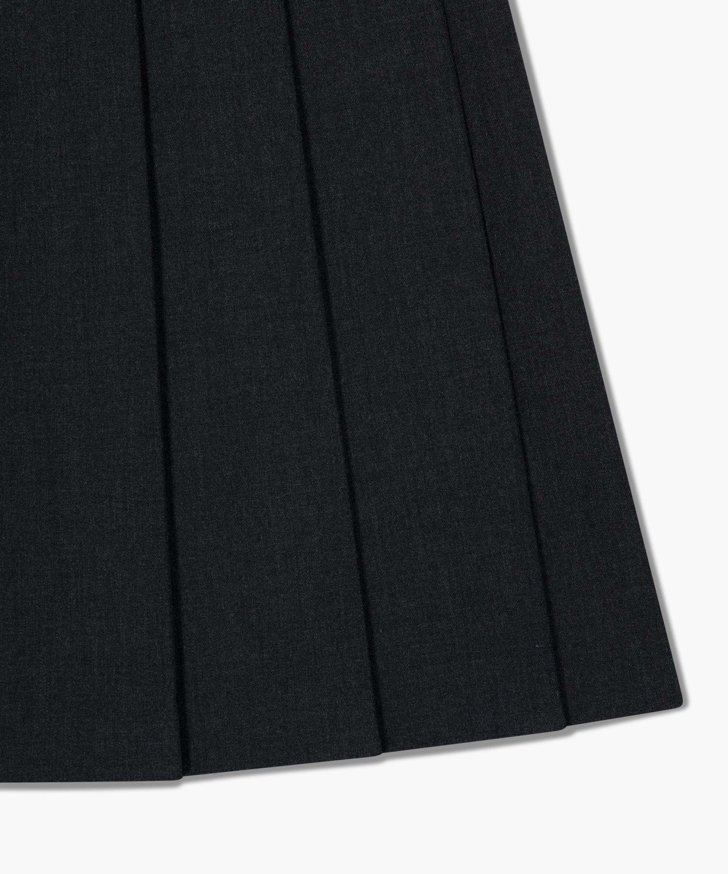 Marithe & Francois Girbaud - Side Buckle Pleated Midi Skirt (Charcoal) product image 12 | TRAB K-Fashion Australia