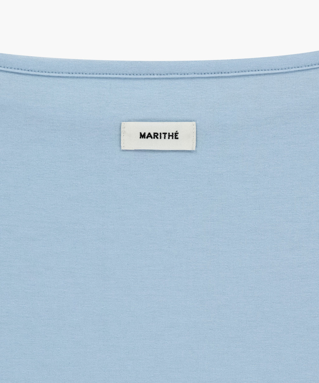 Marithe & Francois Girbaud - Layered Jersey Long Sleeve (Sky Blue) product image 12 | TRAB K-Fashion Australia