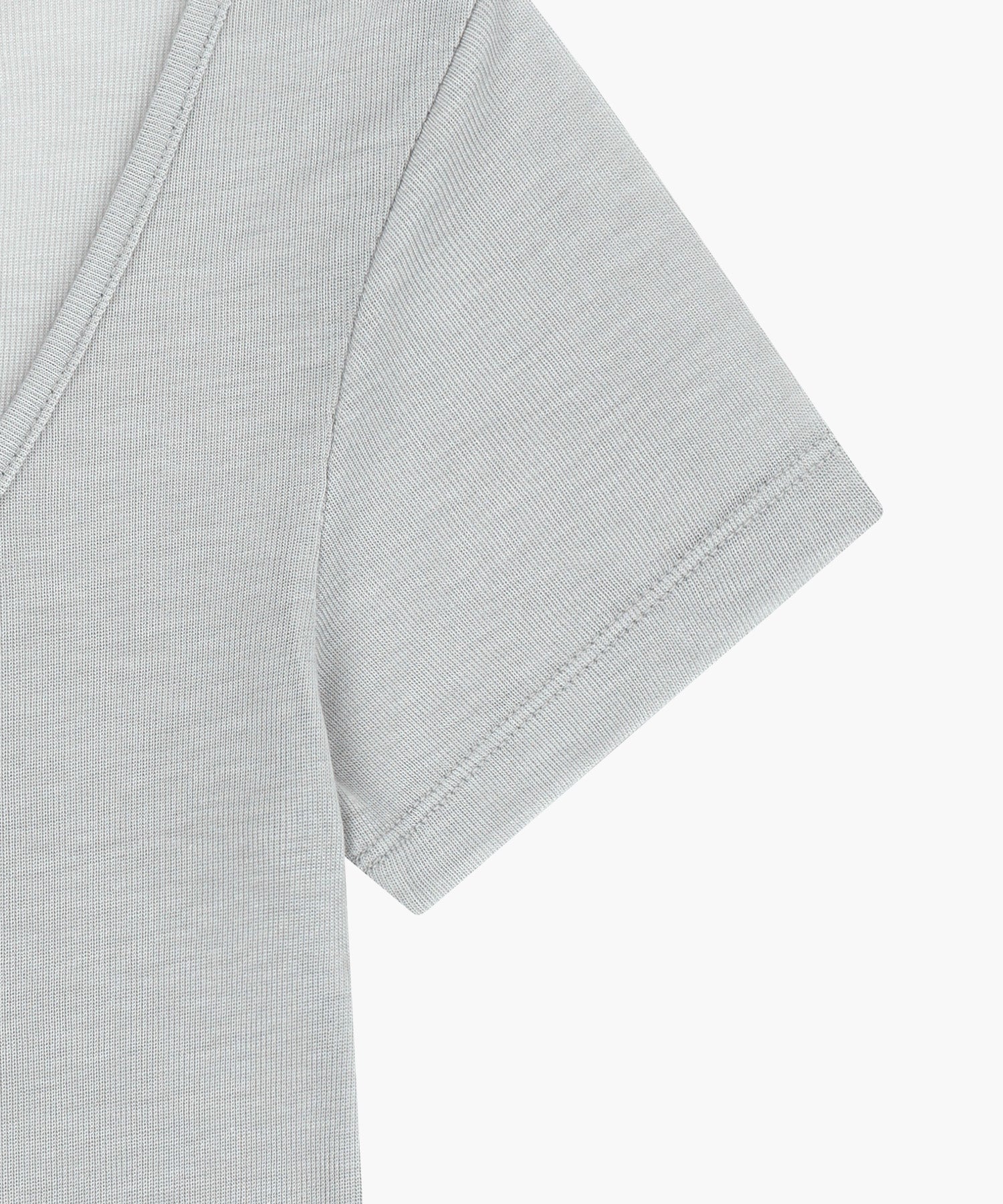 Marithe & Francois Girbaud - Small Classic Logo Sleeveless Layered Slim Crop Tee (Light Gray) product image 12 | TRAB K-Fashion Australia