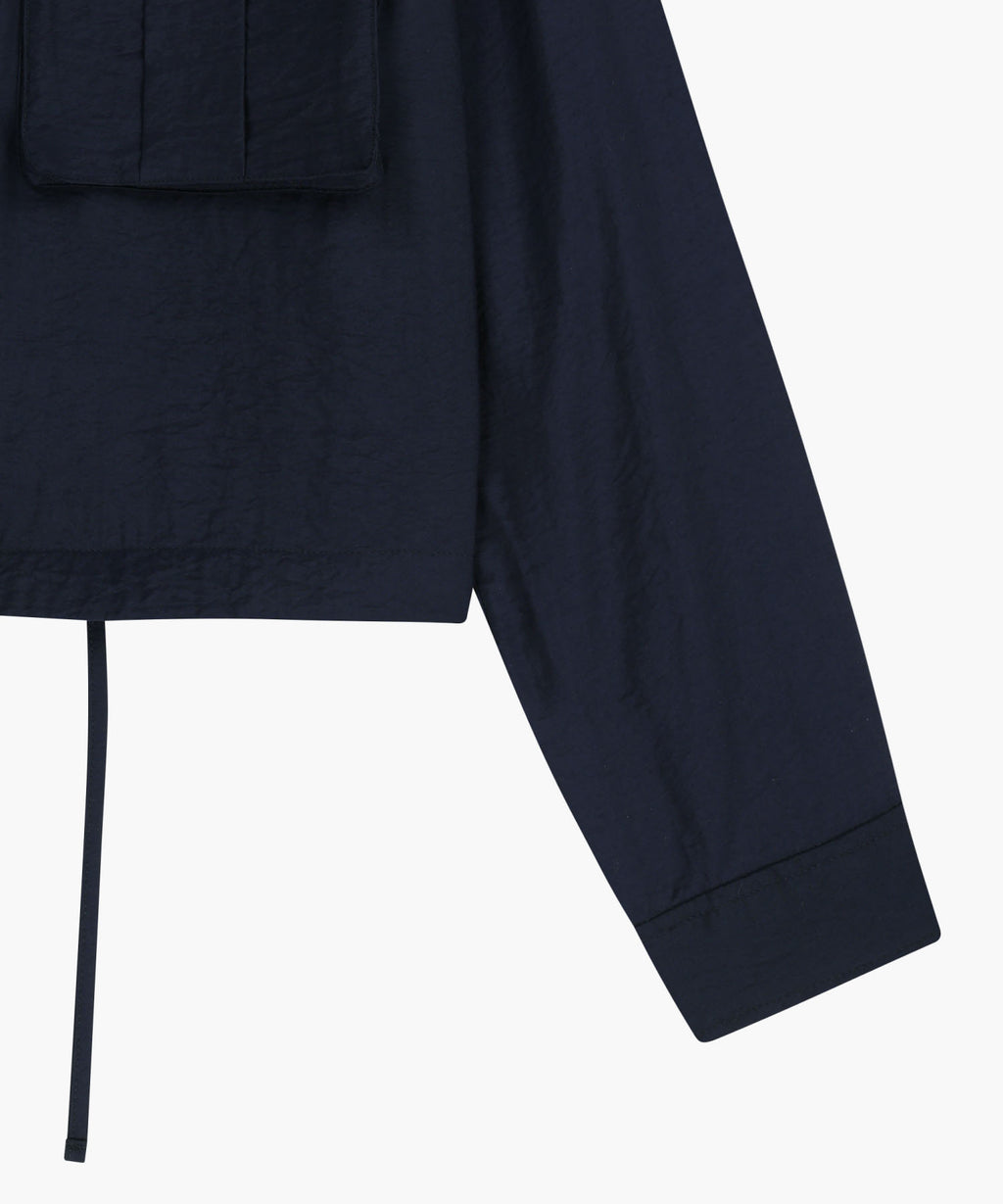 Marithe & Francois Girbaud - Crop Sheer Jacket (Navy) product image 12 | TRAB K-Fashion Australia