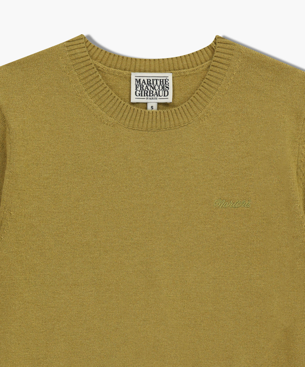 Marithe & Francois Girbaud - Half Knit Round Neck Cardigan Set Up (Olive) product image 12 | TRAB K-Fashion Australia