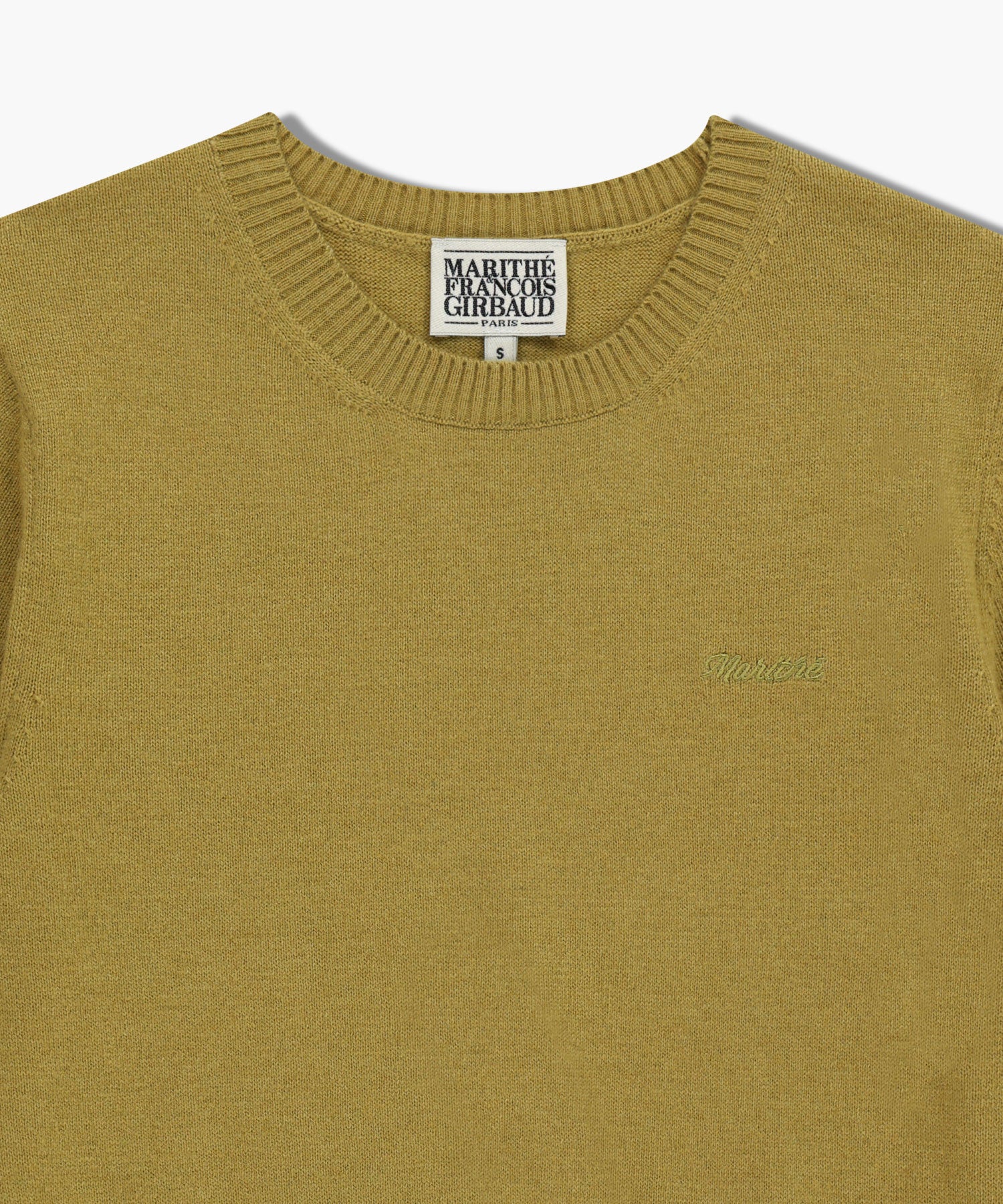 Marithe & Francois Girbaud - Half Knit Round Neck Cardigan Set Up (Olive) product image 12 | TRAB K-Fashion Australia