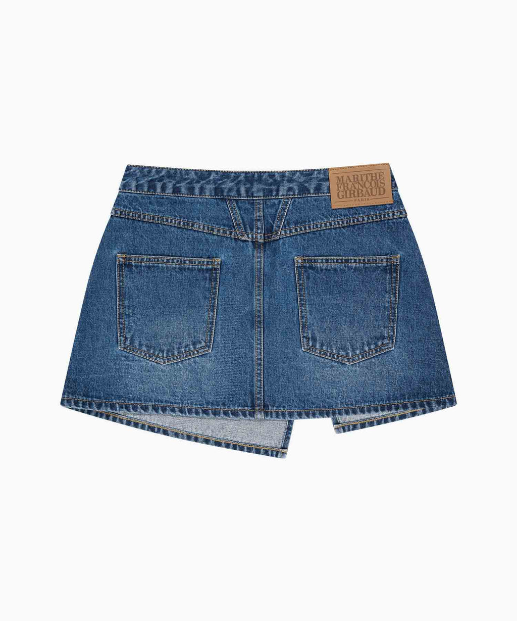 Marithe & Francois Girbaud - Layered Skirt Denim Pants (Blue) product image 14 | TRAB K-Fashion Australia