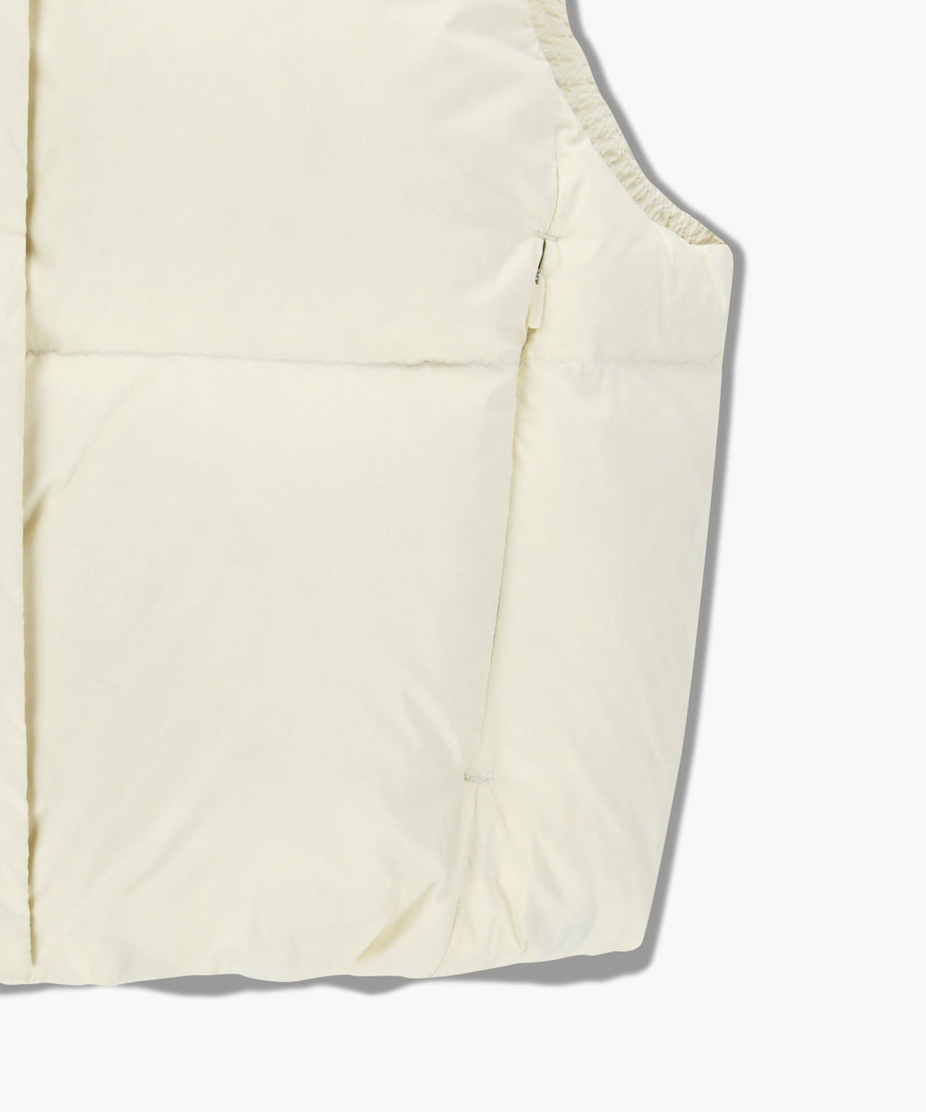 Marithe & Francois Girbaud - Circle Logo Crop Hooded Down Vest (Ivory) product image 12 | TRAB K-Fashion Australia