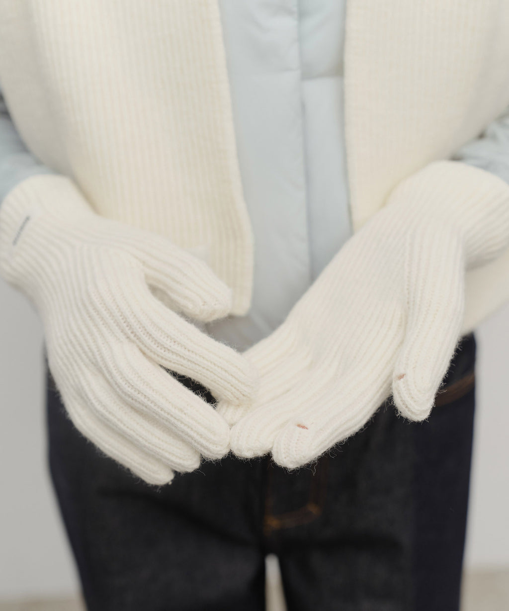 Marithe & Francois Girbaud - Regular Logo Muffler&glove (Cream) product image 12 | TRAB K-Fashion Australia