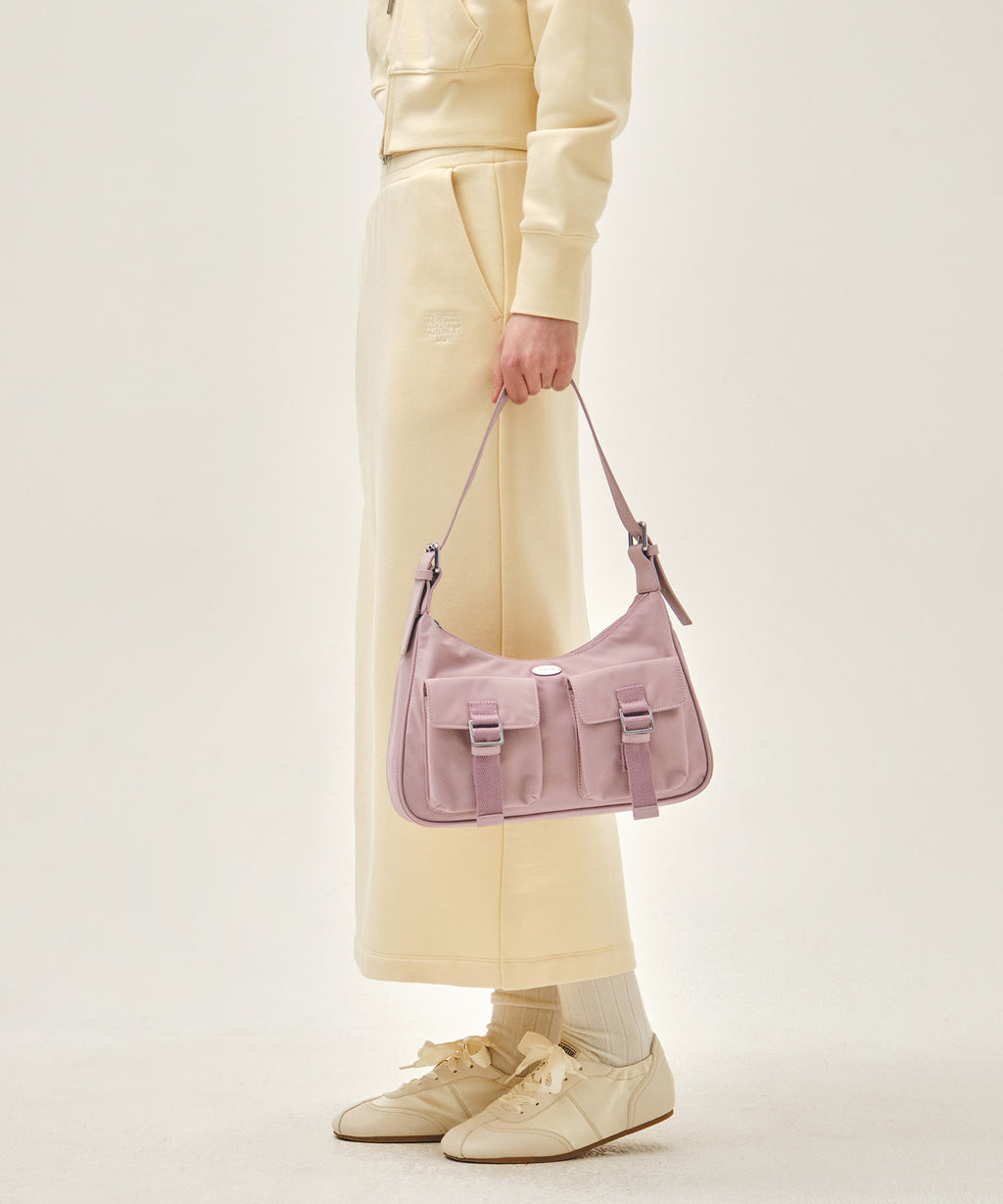 Marithe & Francois Girbaud - Regular Logo 2way Hobo Bag (Pink) product image 16 | TRAB K-Fashion Australia