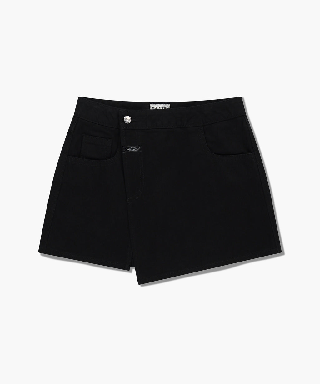 Marithe & Francois Girbaud - Skirt Layered Denim Pants (Black) product image 12 | TRAB K-Fashion Australia