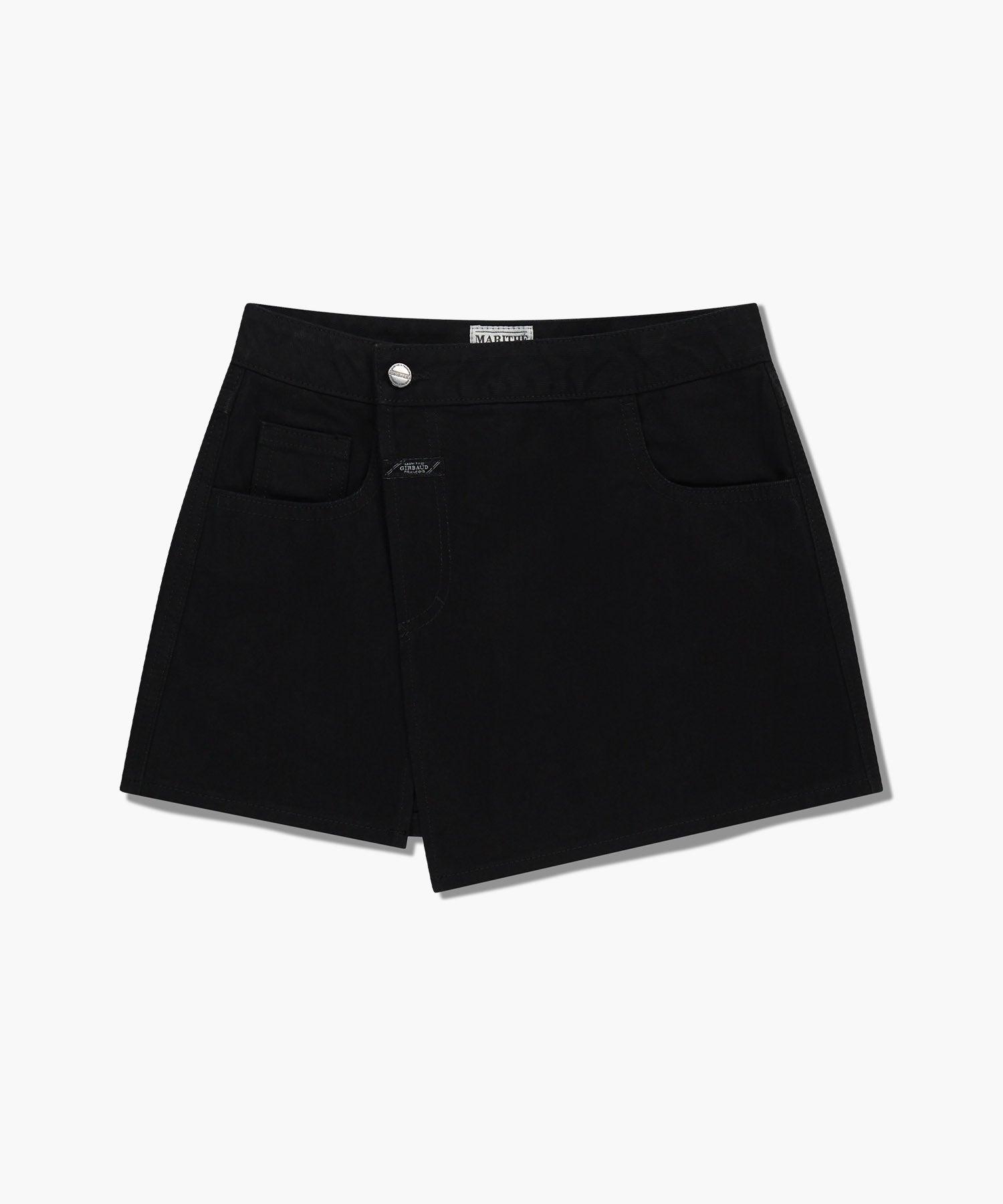 Marithe & Francois Girbaud - Skirt Layered Denim Pants (Black) product image 12 | TRAB K-Fashion Australia