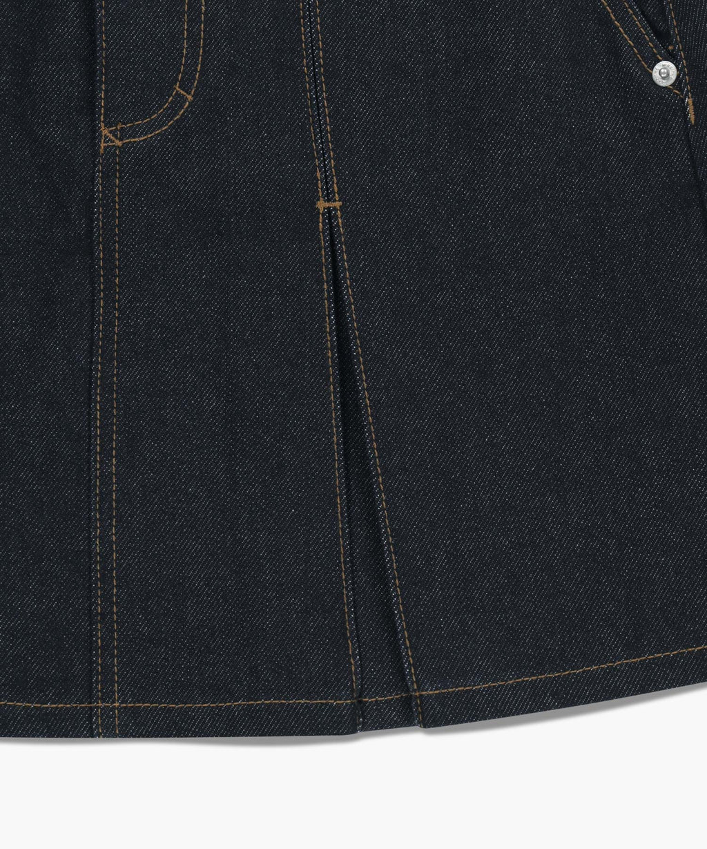 Marithe & Francois Girbaud - Denim Pleated Mini Skirt (Dark Blue) product image 14 | TRAB K-Fashion Australia