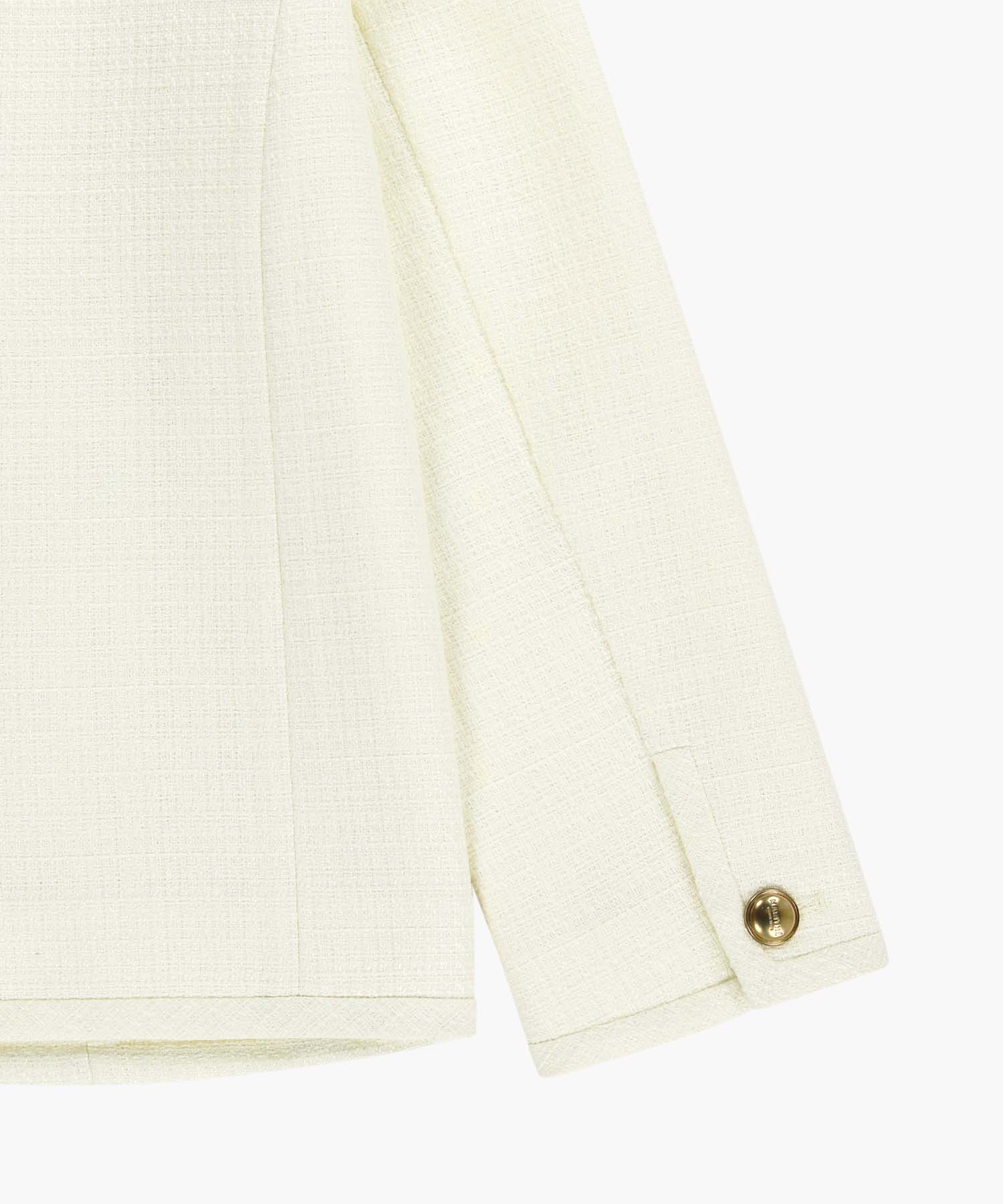 Marithe & Francois Girbaud - Tweed Round Neck Jacket (Ivory) product image 12 | TRAB K-Fashion Australia