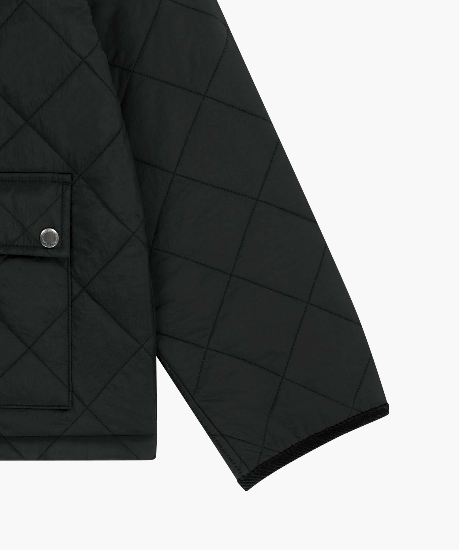 Marithe & Francois Girbaud - Corduroy Collar Quilted Jacket (Black) product image 12 | TRAB K-Fashion Australia