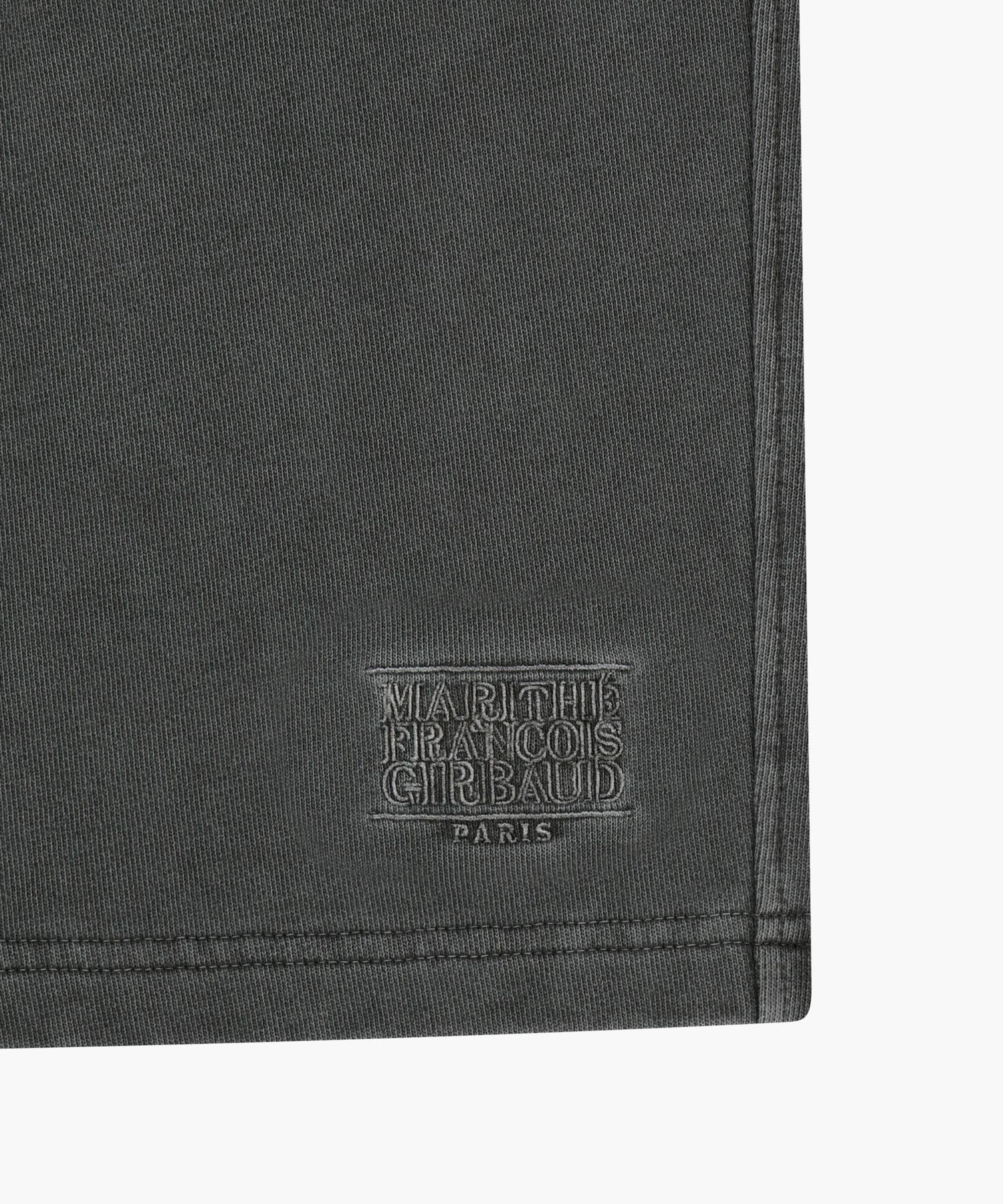 Marithe & Francois Girbaud - Outline Classic Logo Dyeing Bermuda Sweat Shorts (Charcoal) product image 12 | TRAB K-Fashion Australia