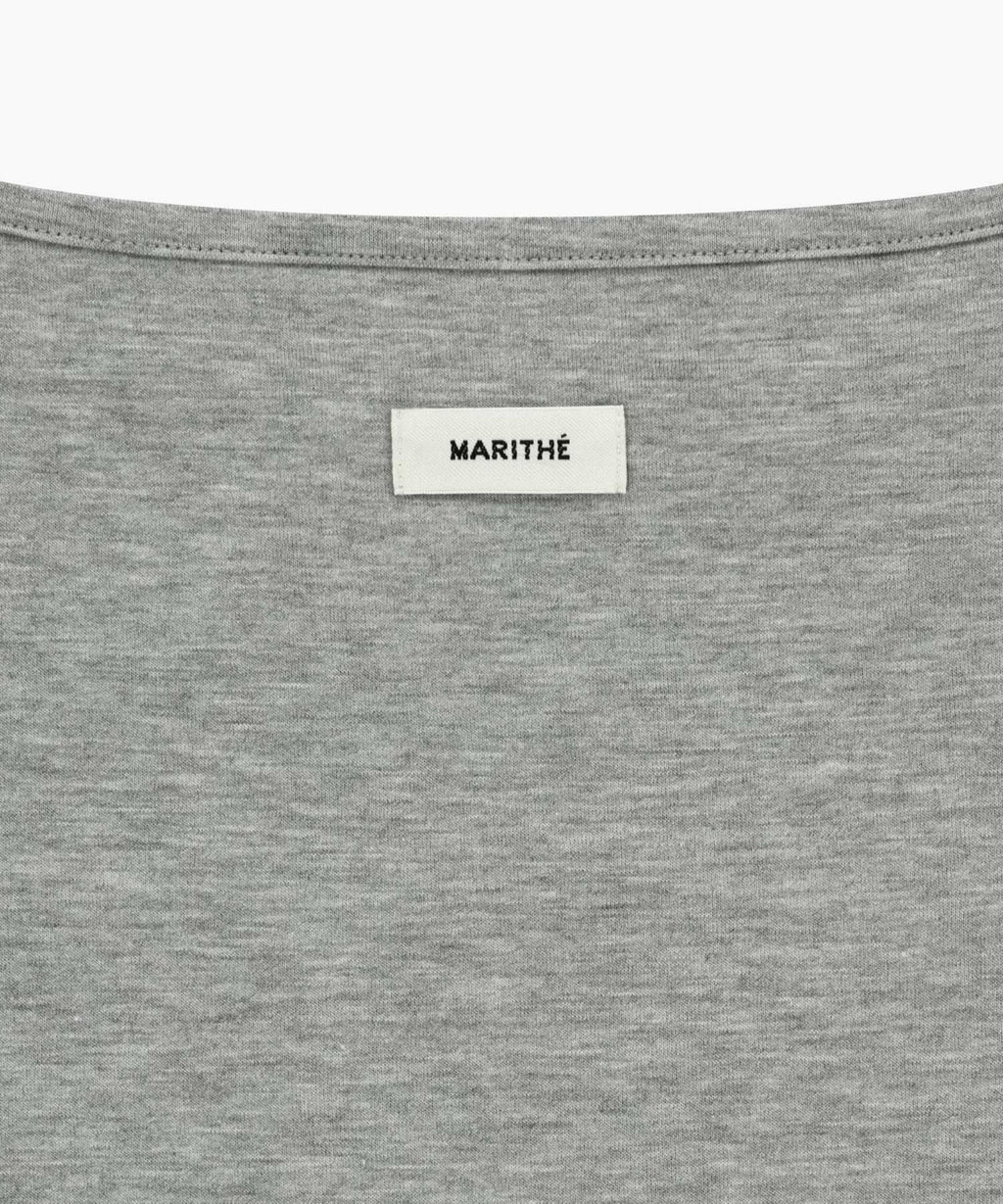 Marithe & Francois Girbaud - Layered Jersey Long Sleeve (Light Heather Gray) product image 12 | TRAB K-Fashion Australia