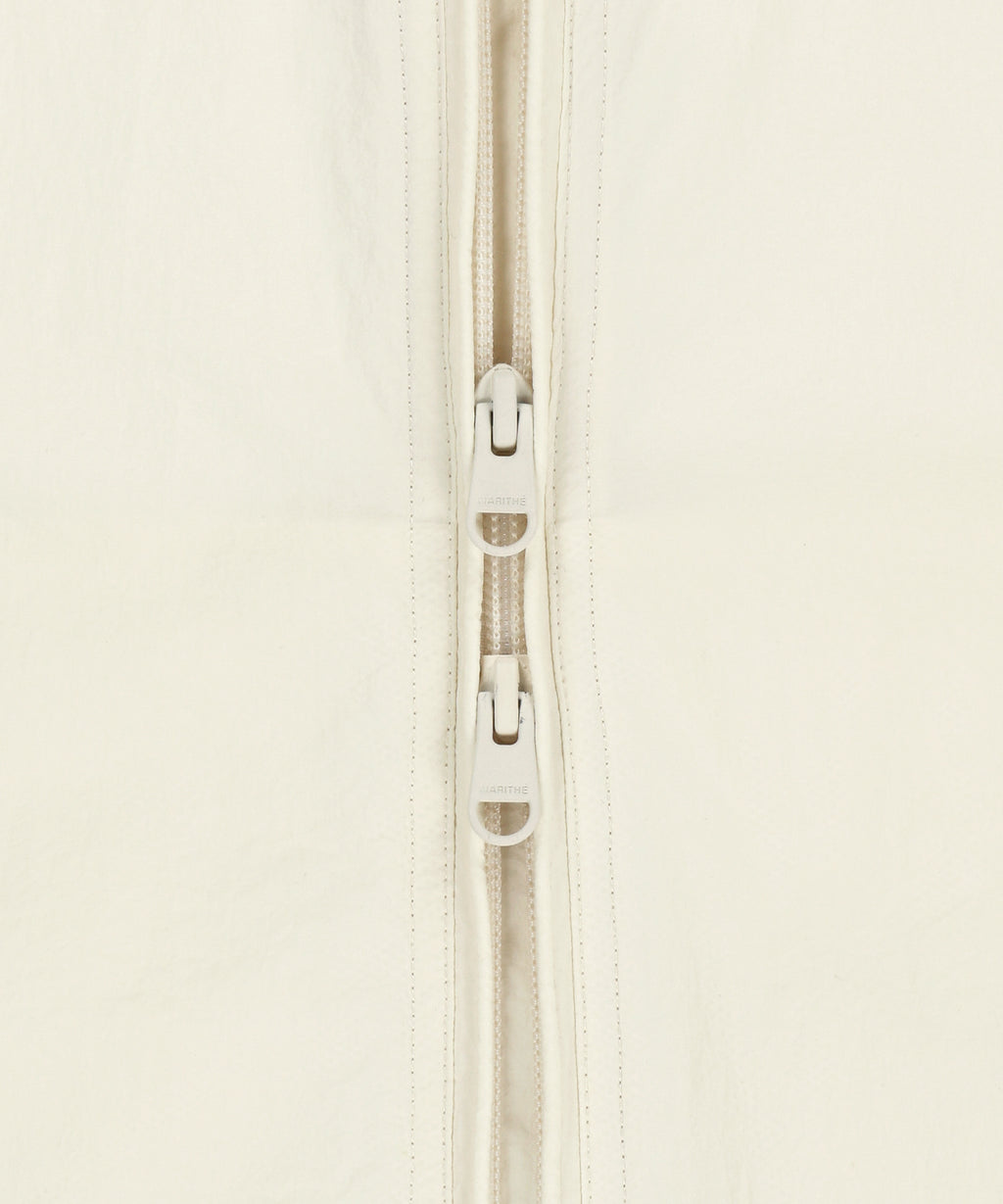 Marithe & Francois Girbaud - Highneck Packable Nylon Jacket (Ivory) product image 12 | TRAB K-Fashion Australia