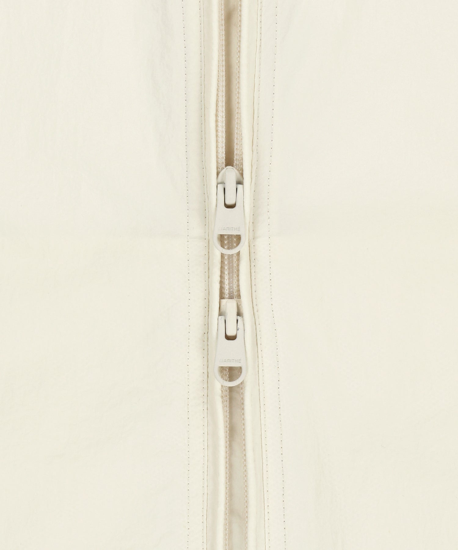 Marithe & Francois Girbaud - Highneck Packable Nylon Jacket (Ivory) product image 12 | TRAB K-Fashion Australia