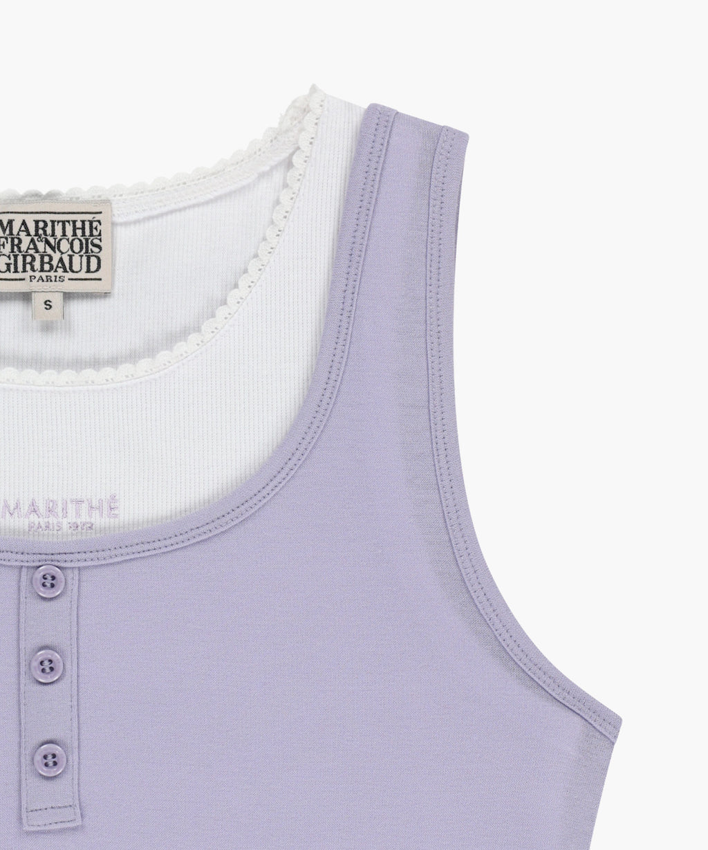 Marithe & Francois Girbaud - Layered Sleeveless (Lavender) product image 12 | TRAB K-Fashion Australia
