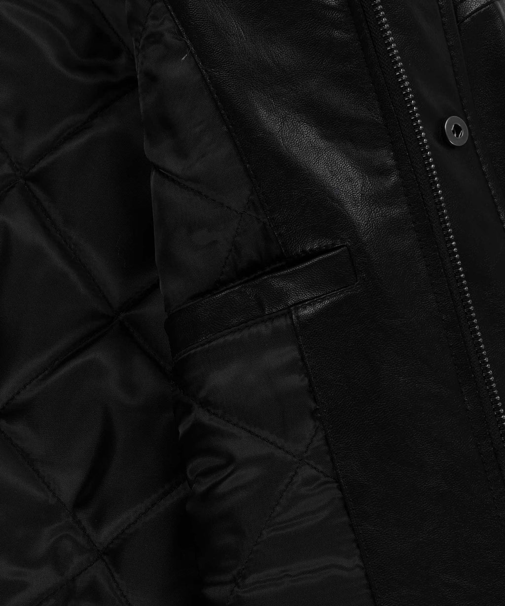 Marithe & Francois Girbaud - Faux Leather Padded Jacket (Black) product image 15 | TRAB K-Fashion Australia
