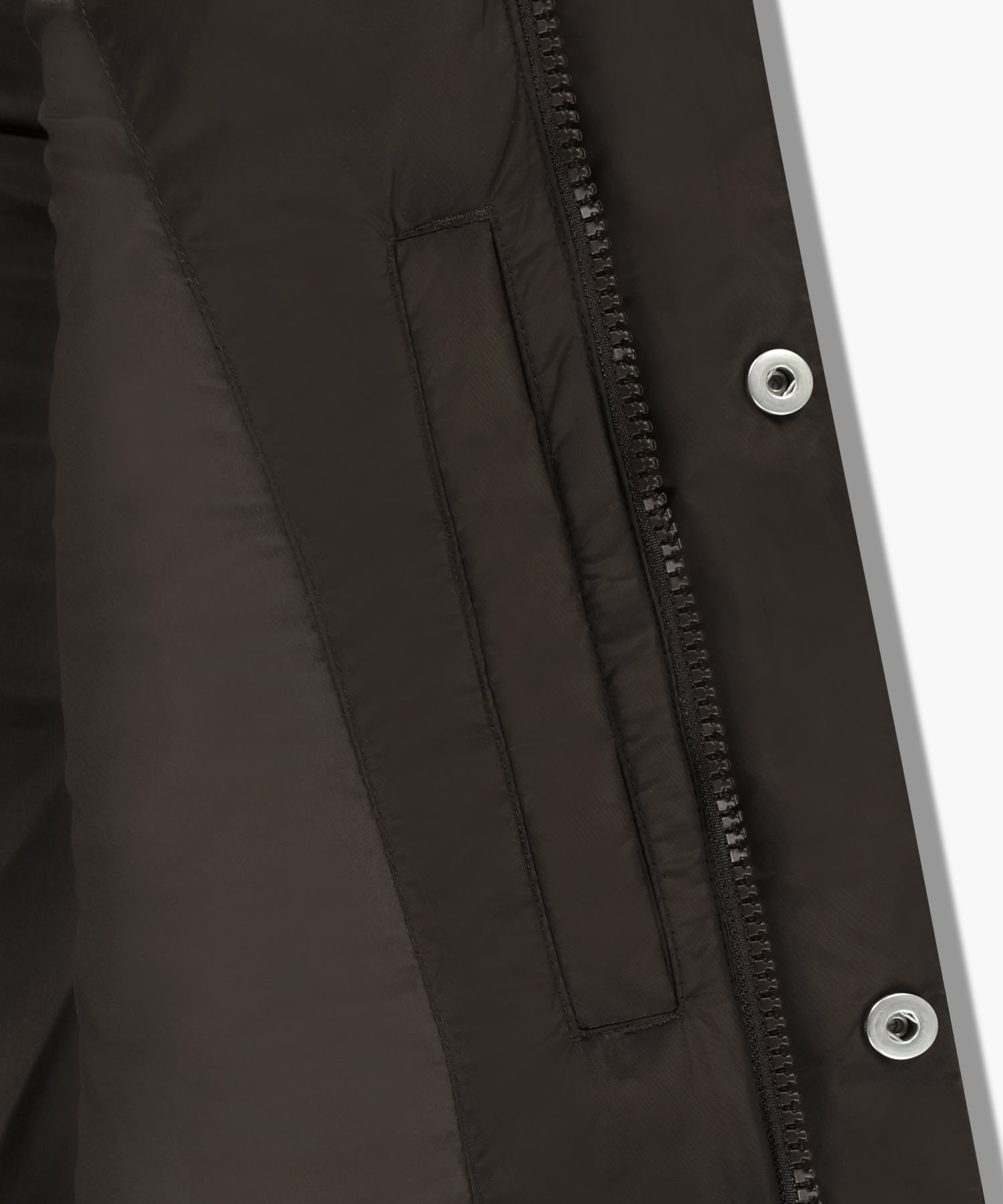 Marithe & Francois Girbaud - Classic Logo Crop Down Vest (Dark Brown) product image 12 | TRAB K-Fashion Australia